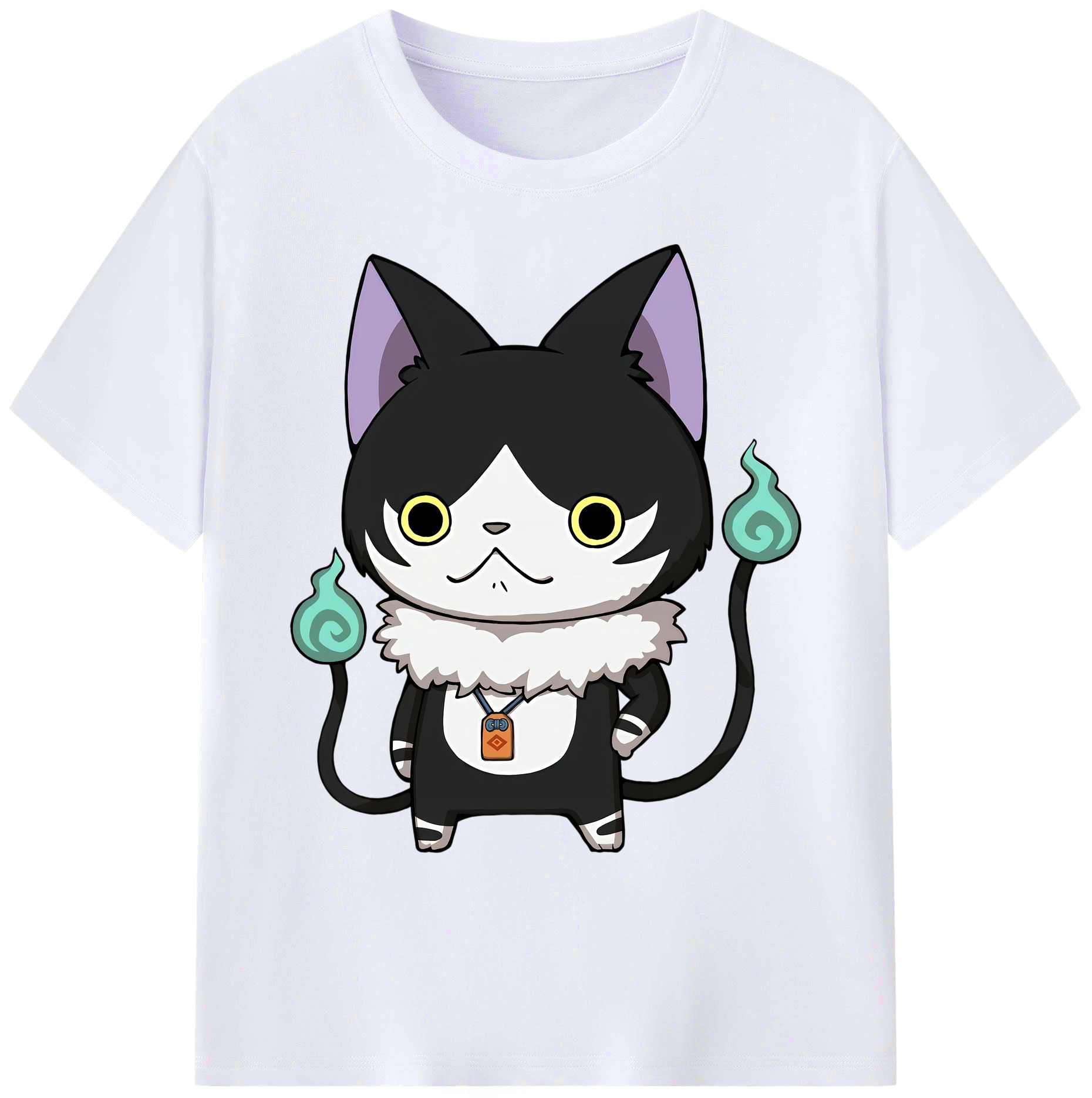 （画像用） 妖怪ウォッチ Yo-kai Watch 綿100％ メンズ半袖Tシャツ｜肌触りやわらか＆通気性