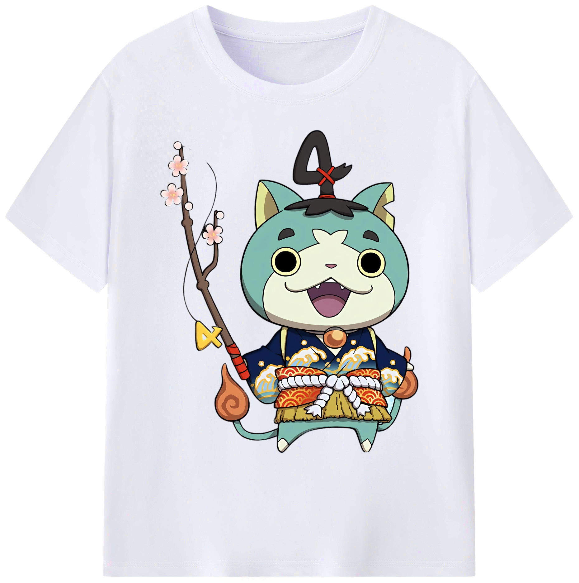 （画像用） 妖怪ウォッチ Yo-kai Watch 綿100％ メンズ半袖Tシャツ｜肌触りやわらか＆通気性