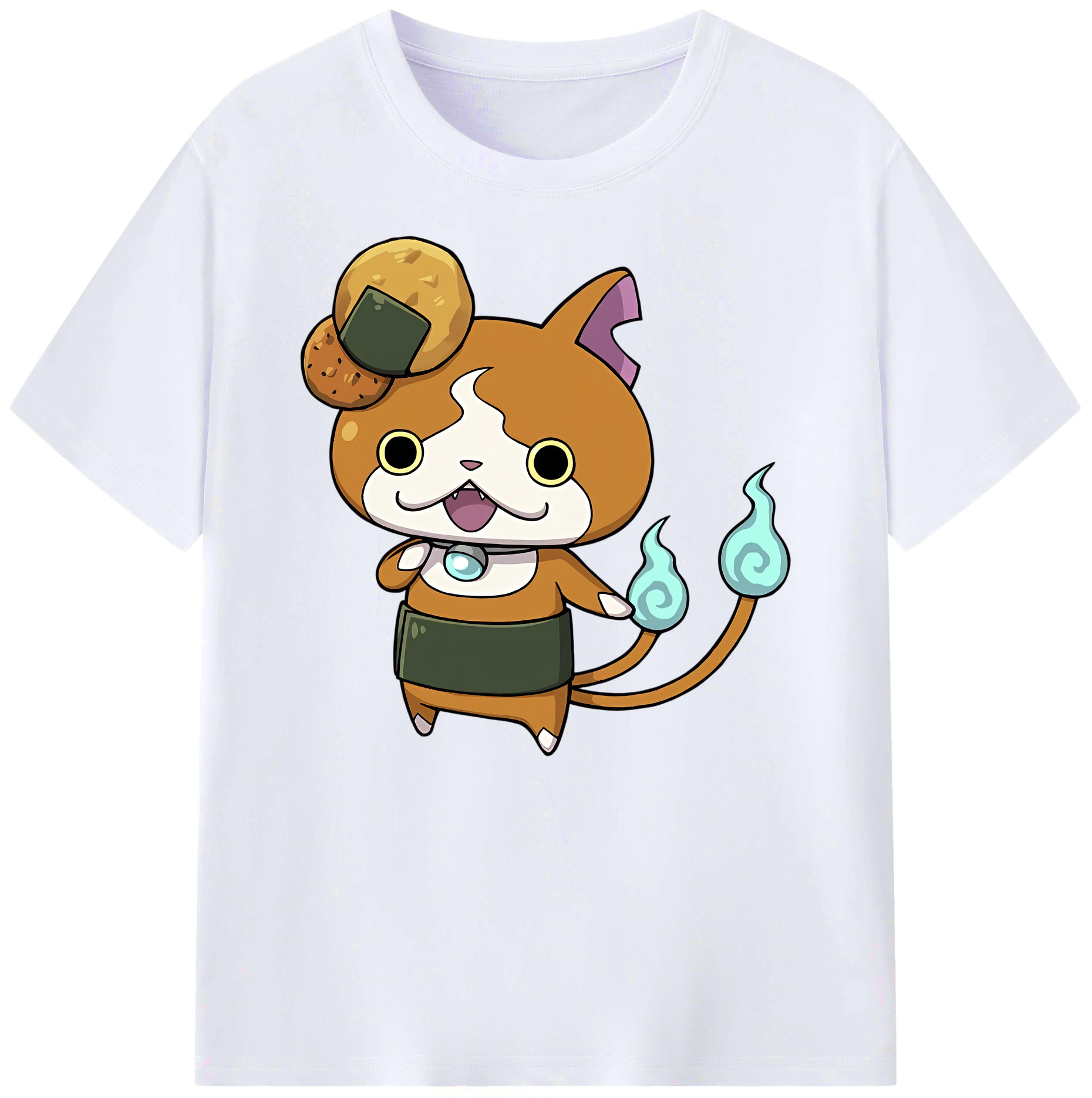 （画像用） 妖怪ウォッチ Yo-kai Watch 綿100％ メンズ半袖Tシャツ｜肌触りやわらか＆通気性