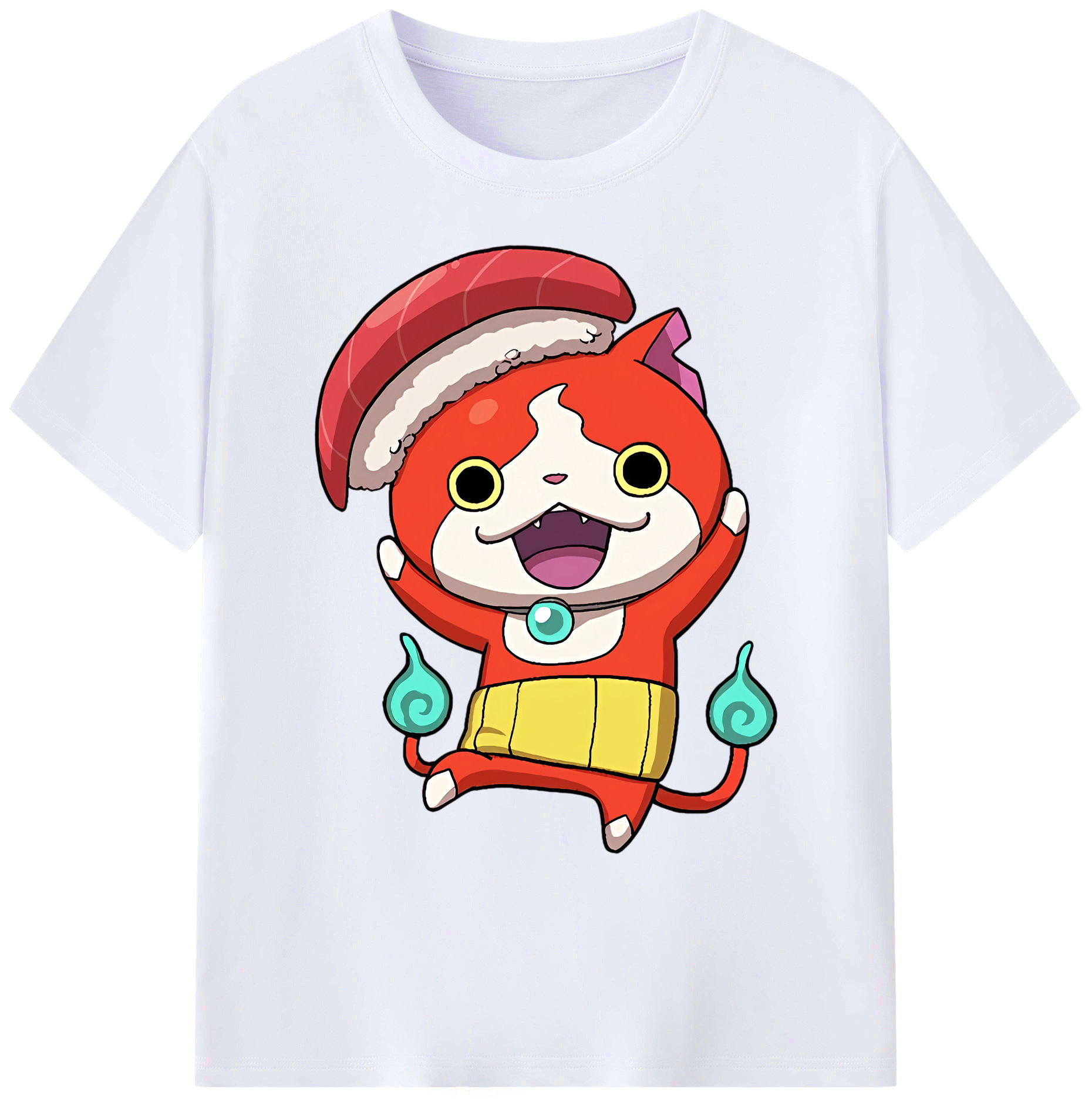 （画像用） 妖怪ウォッチ Yo-kai Watch 綿100％ メンズ半袖Tシャツ｜肌触りやわらか＆通気性