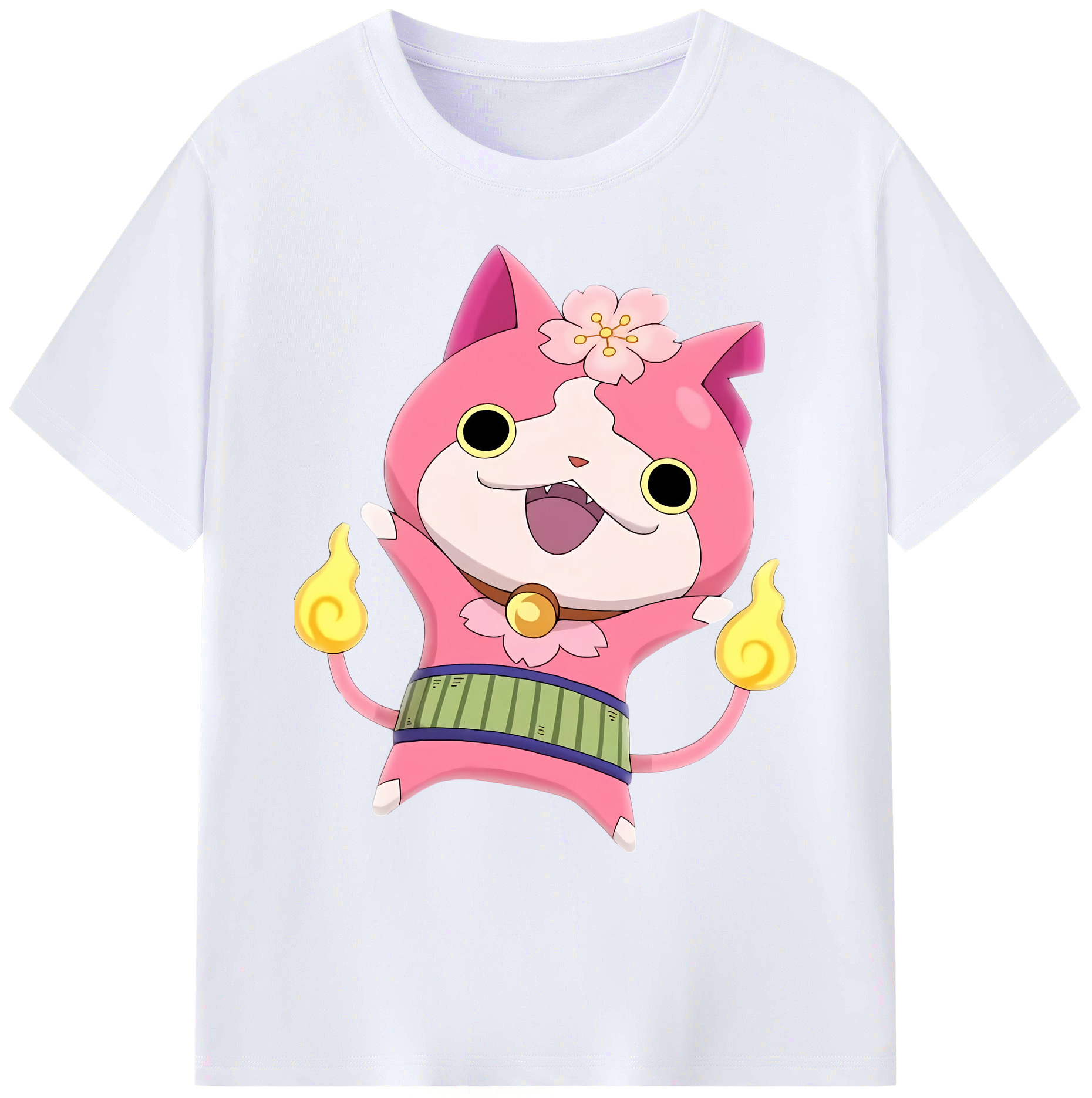 （画像用） 妖怪ウォッチ Yo-kai Watch 綿100％ メンズ半袖Tシャツ｜肌触りやわらか＆通気性