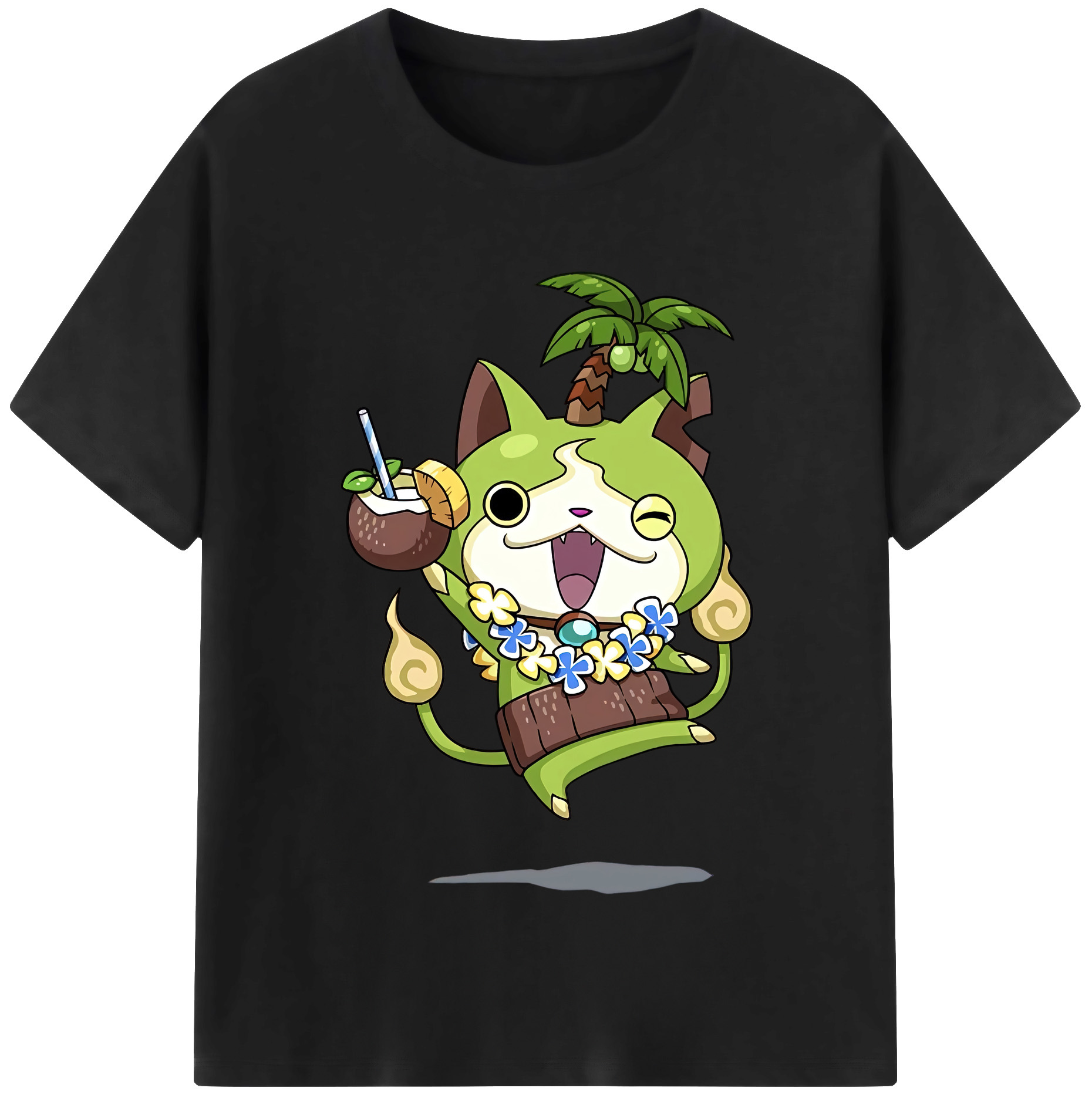 （画像用） 妖怪ウォッチ Yo-kai Watch レディースカジュアルプリントTシャツ（綿100％）
