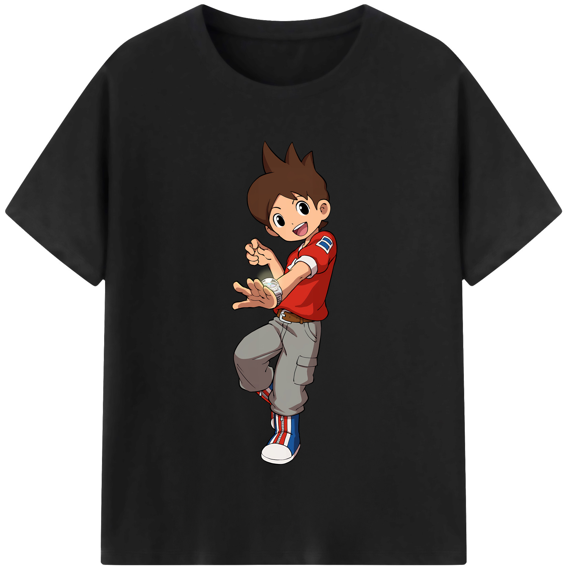 （画像用） 妖怪ウォッチ Yo-kai Watch レディースカジュアルプリントTシャツ（綿100％）