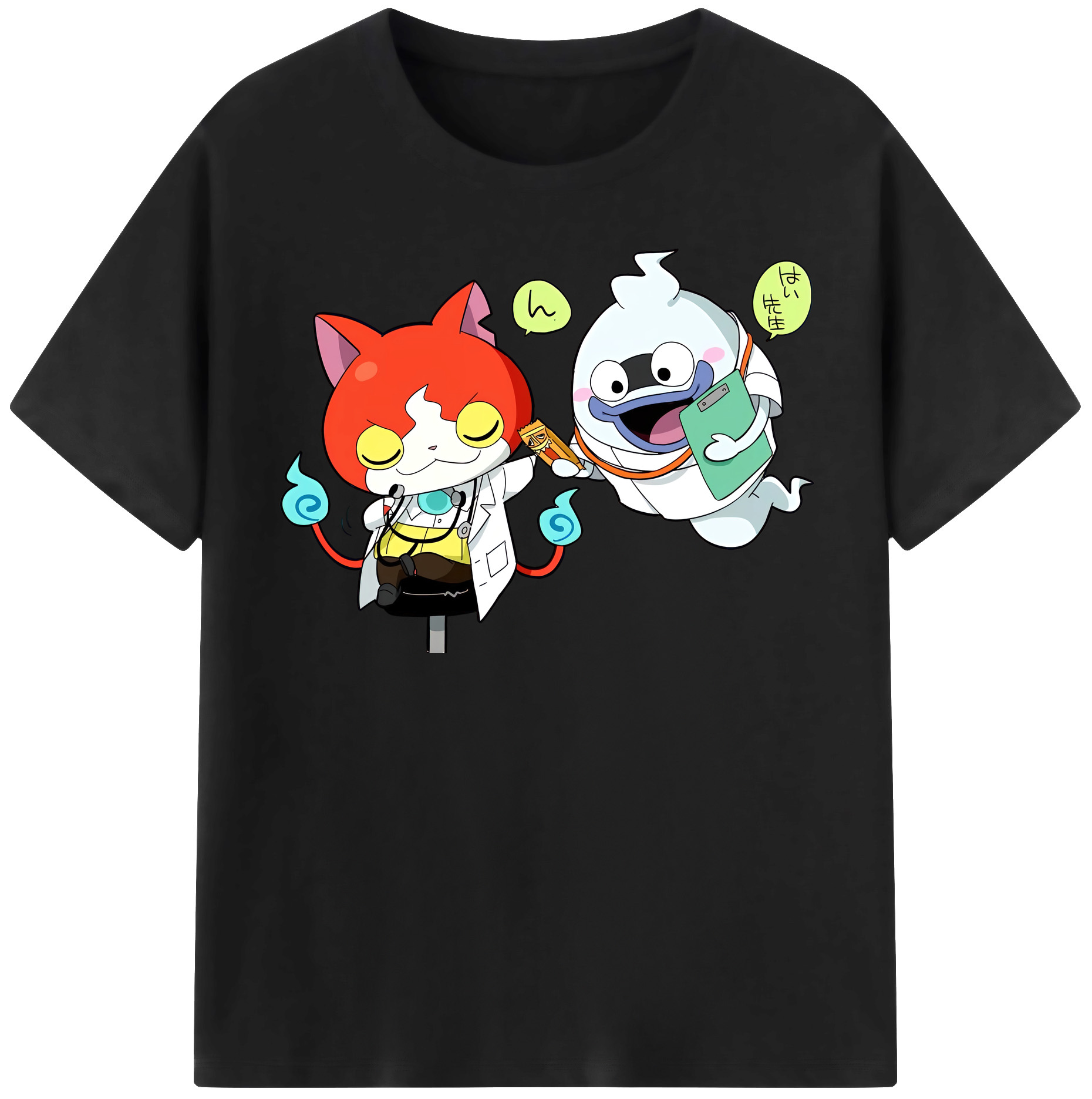 （画像用） 妖怪ウォッチ Yo-kai Watch レディースカジュアルプリントTシャツ（綿100％）