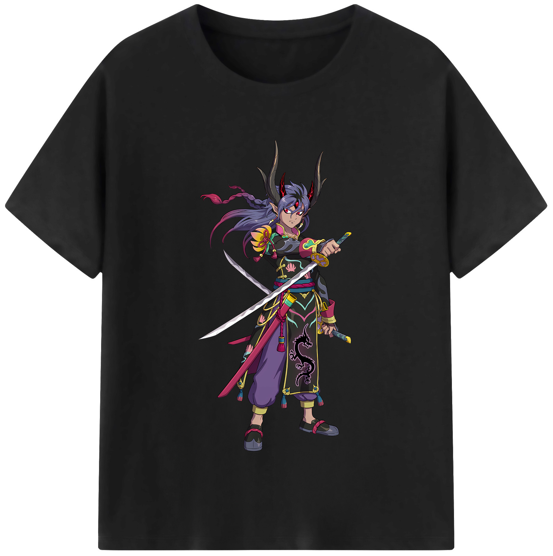 （画像用） 妖怪ウォッチ Yo-kai Watch レディースカジュアルプリントTシャツ（綿100％）