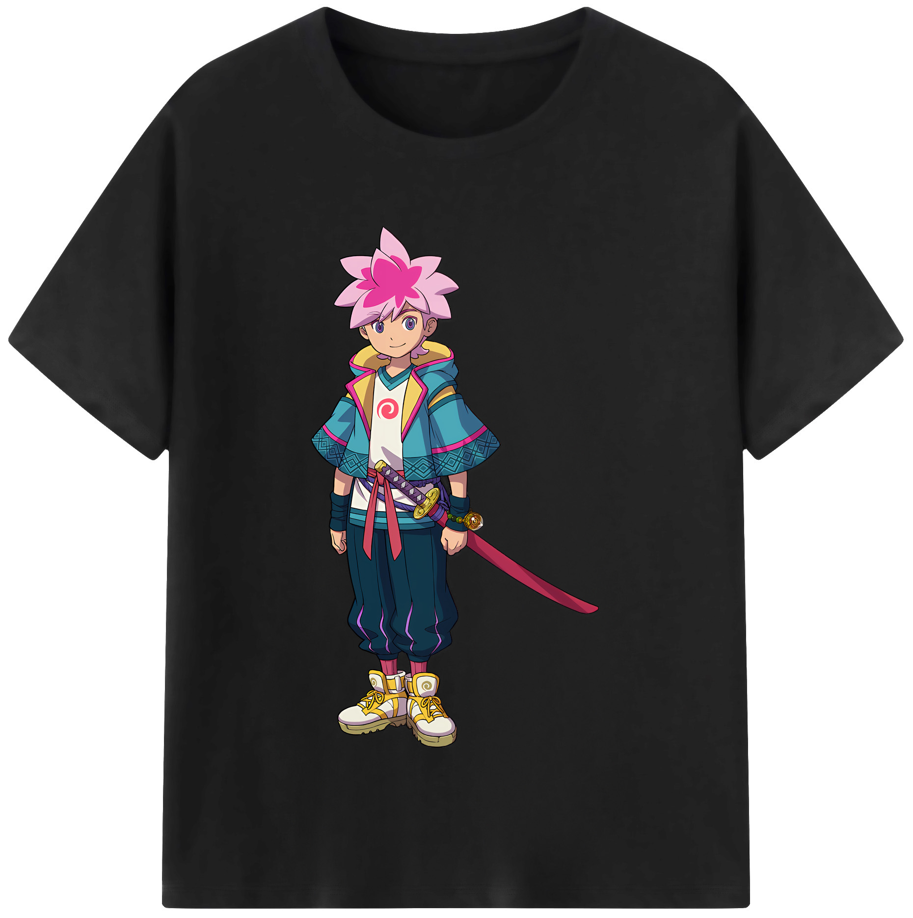 （画像用） 妖怪ウォッチ Yo-kai Watch レディースカジュアルプリントTシャツ（綿100％）
