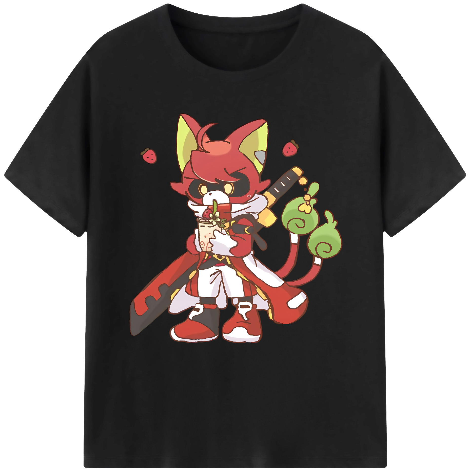 （画像用） 妖怪ウォッチ Yo-kai Watch レディースカジュアルプリントTシャツ（綿100％）