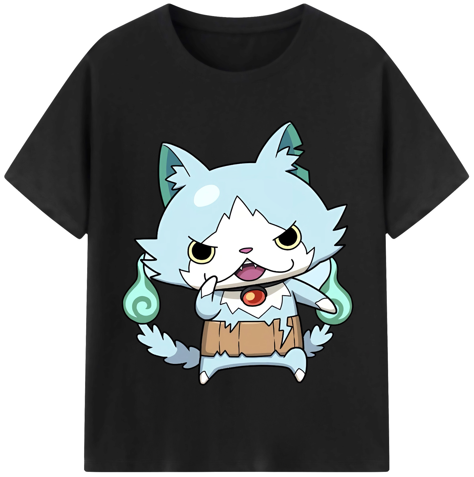 （画像用） 妖怪ウォッチ Yo-kai Watch レディースカジュアルプリントTシャツ（綿100％）