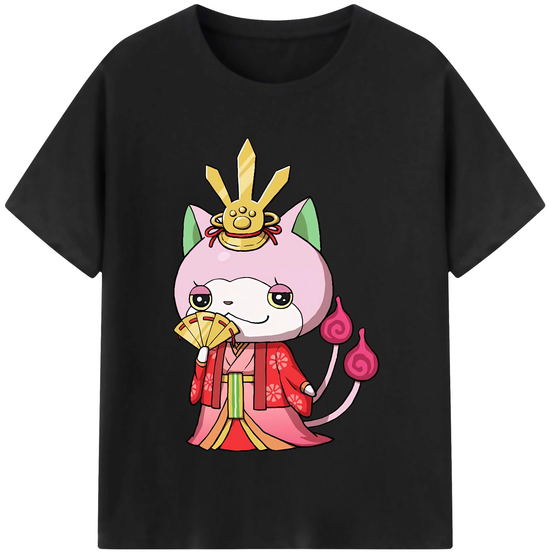 （画像用） 妖怪ウォッチ Yo-kai Watch レディースカジュアルプリントTシャツ（綿100％）