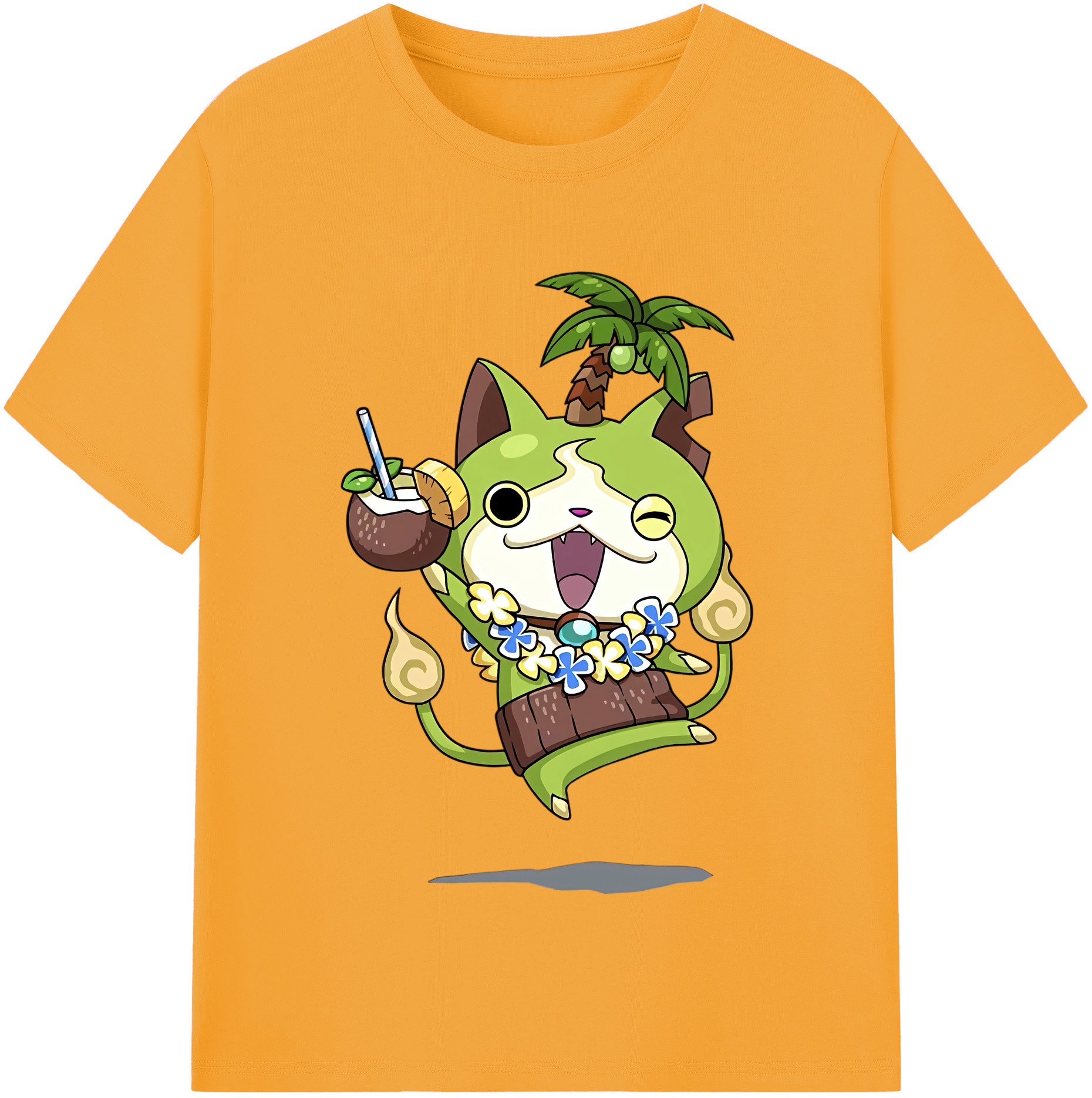 （画像用） 妖怪ウォッチ Yo-kai Watch レディースカジュアルプリントTシャツ（綿100％）
