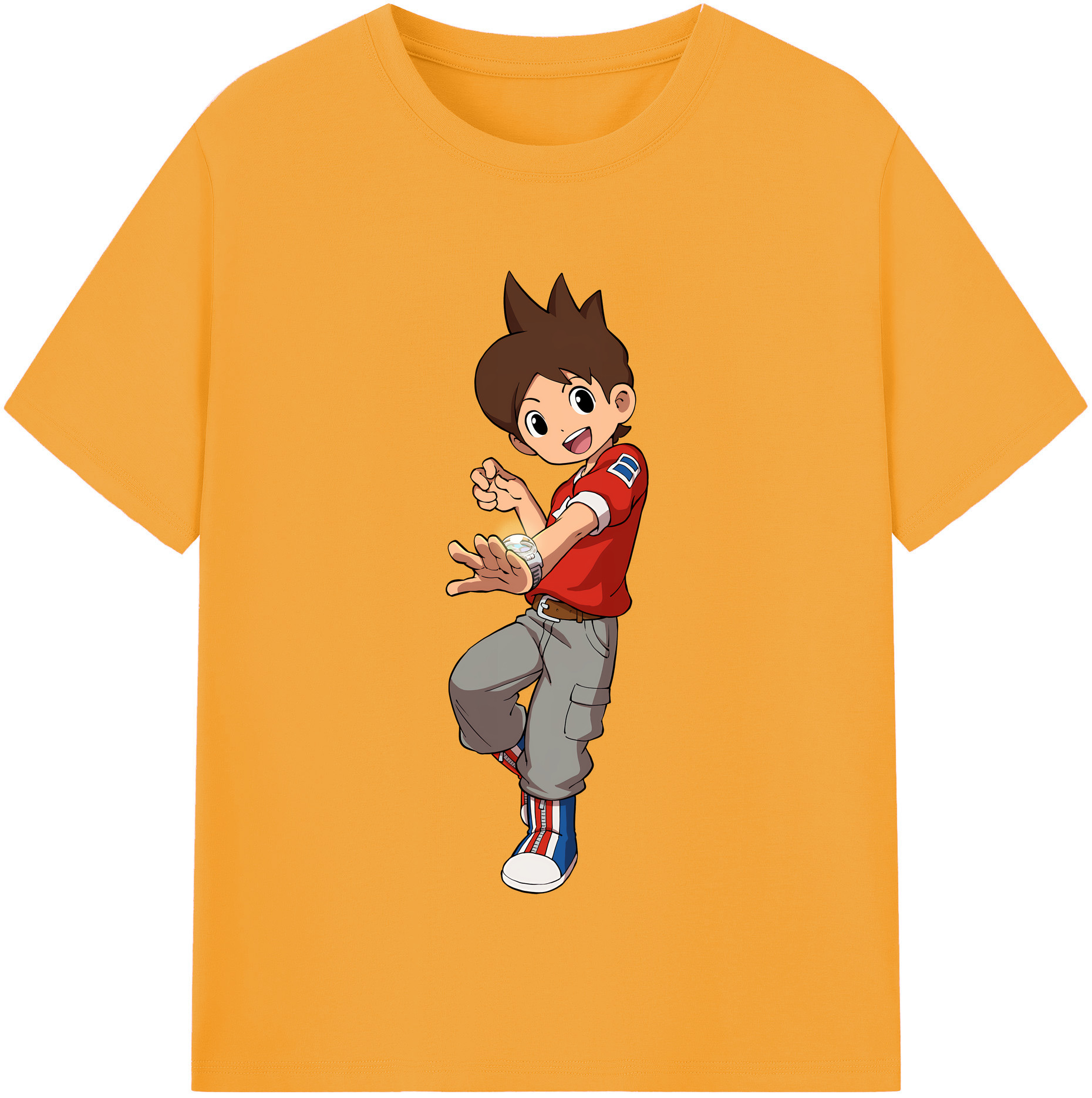 （画像用） 妖怪ウォッチ Yo-kai Watch レディースカジュアルプリントTシャツ（綿100％）