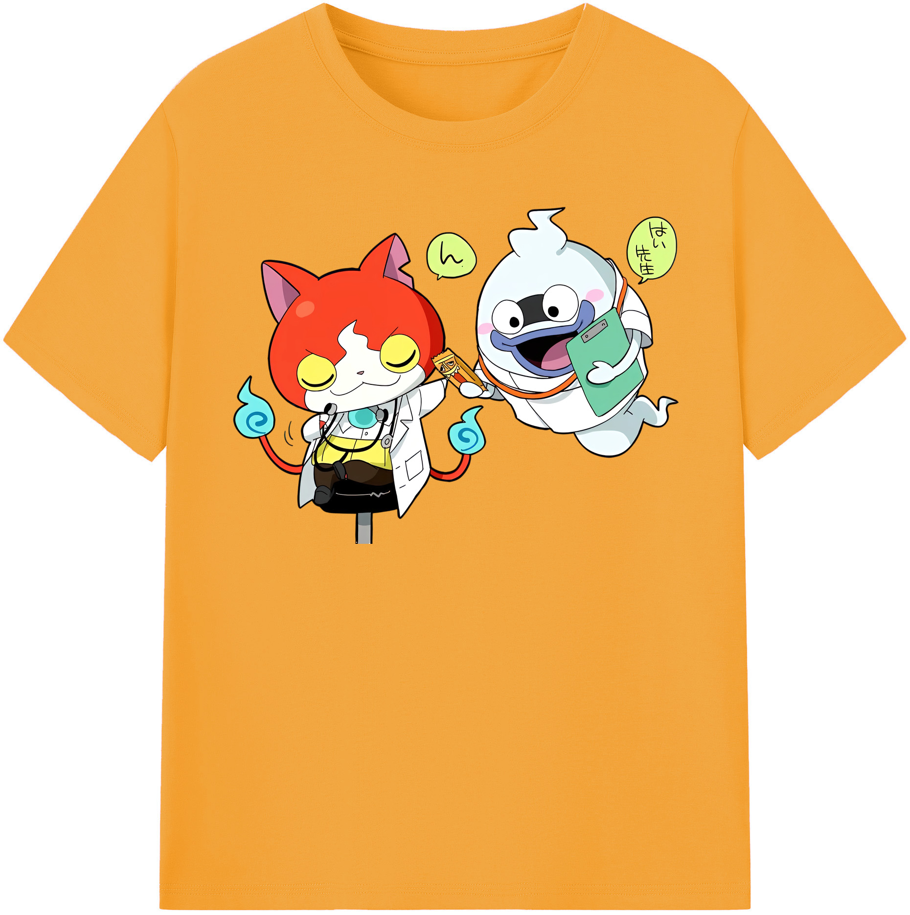 （画像用） 妖怪ウォッチ Yo-kai Watch レディースカジュアルプリントTシャツ（綿100％）