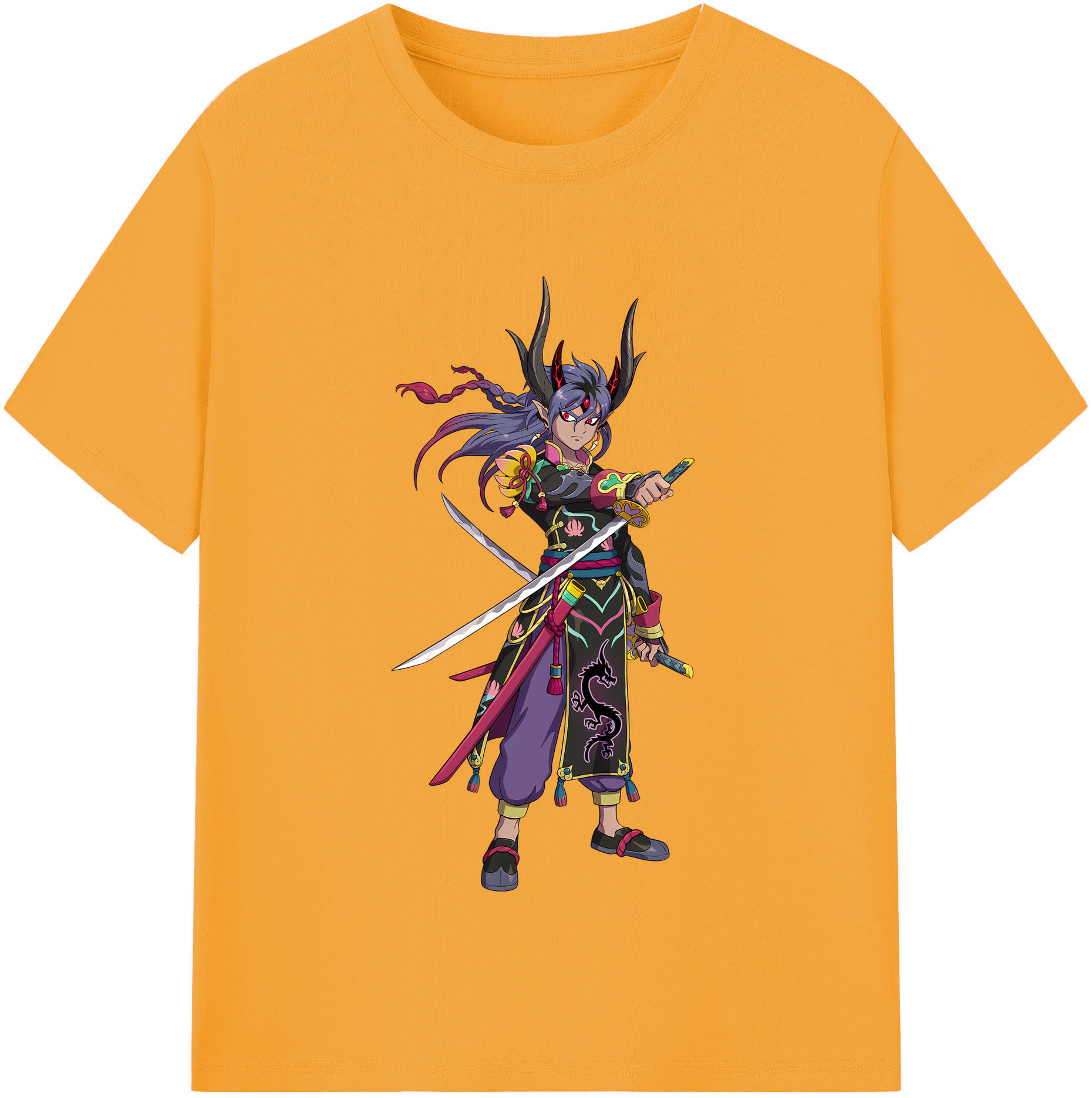（画像用） 妖怪ウォッチ Yo-kai Watch レディースカジュアルプリントTシャツ（綿100％）