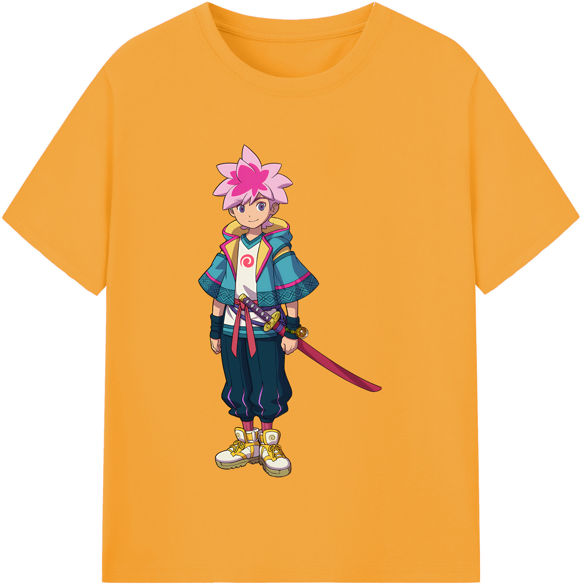 （画像用） 妖怪ウォッチ Yo-kai Watch レディースカジュアルプリントTシャツ（綿100％）