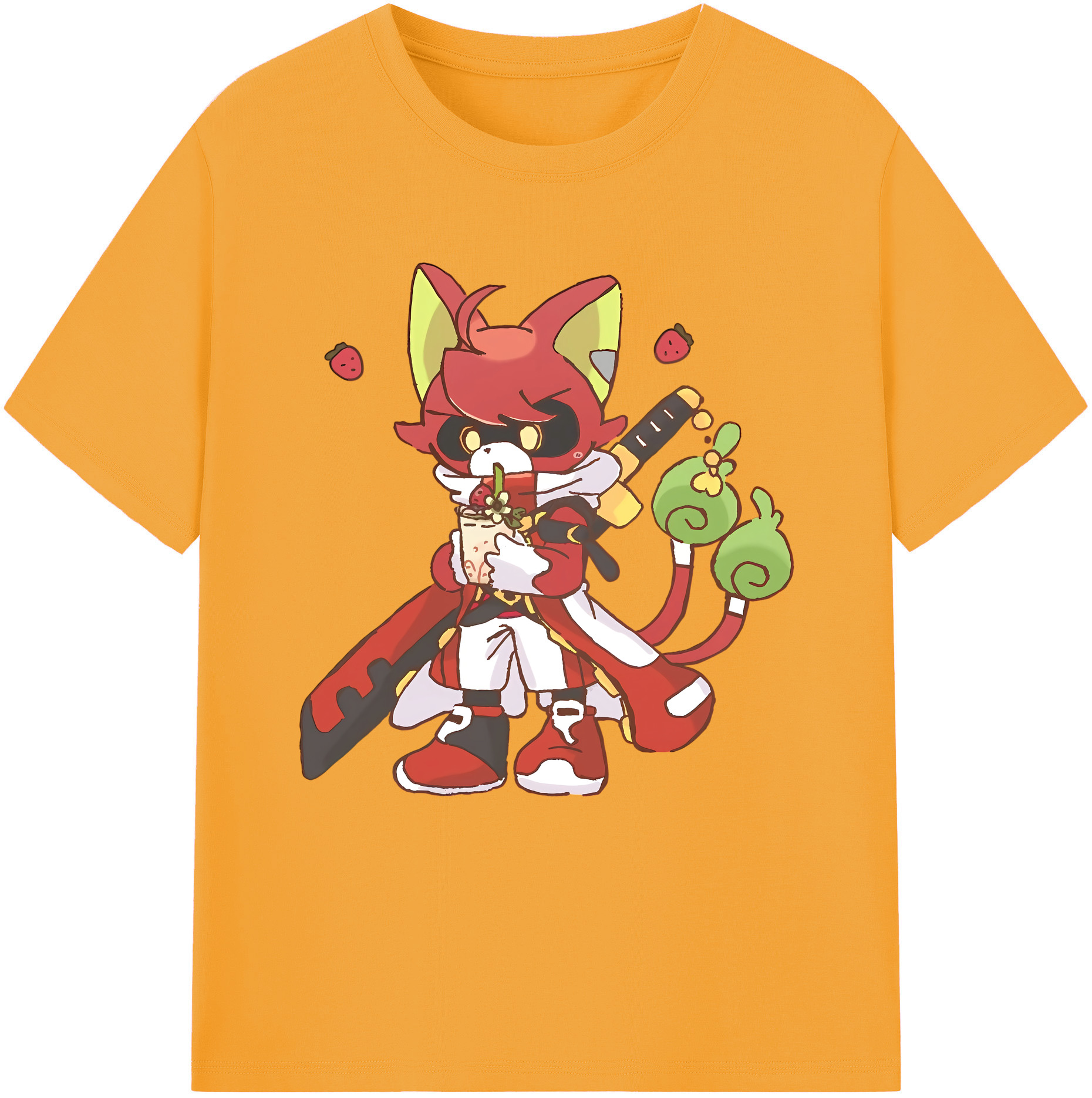 （画像用） 妖怪ウォッチ Yo-kai Watch レディースカジュアルプリントTシャツ（綿100％）