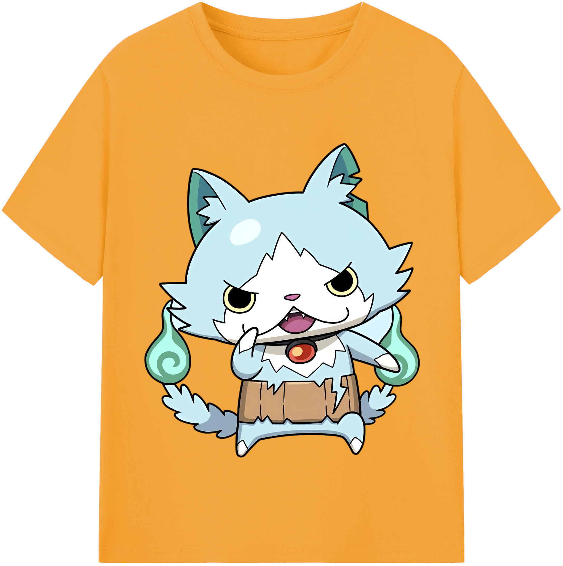 （画像用） 妖怪ウォッチ Yo-kai Watch レディースカジュアルプリントTシャツ（綿100％）