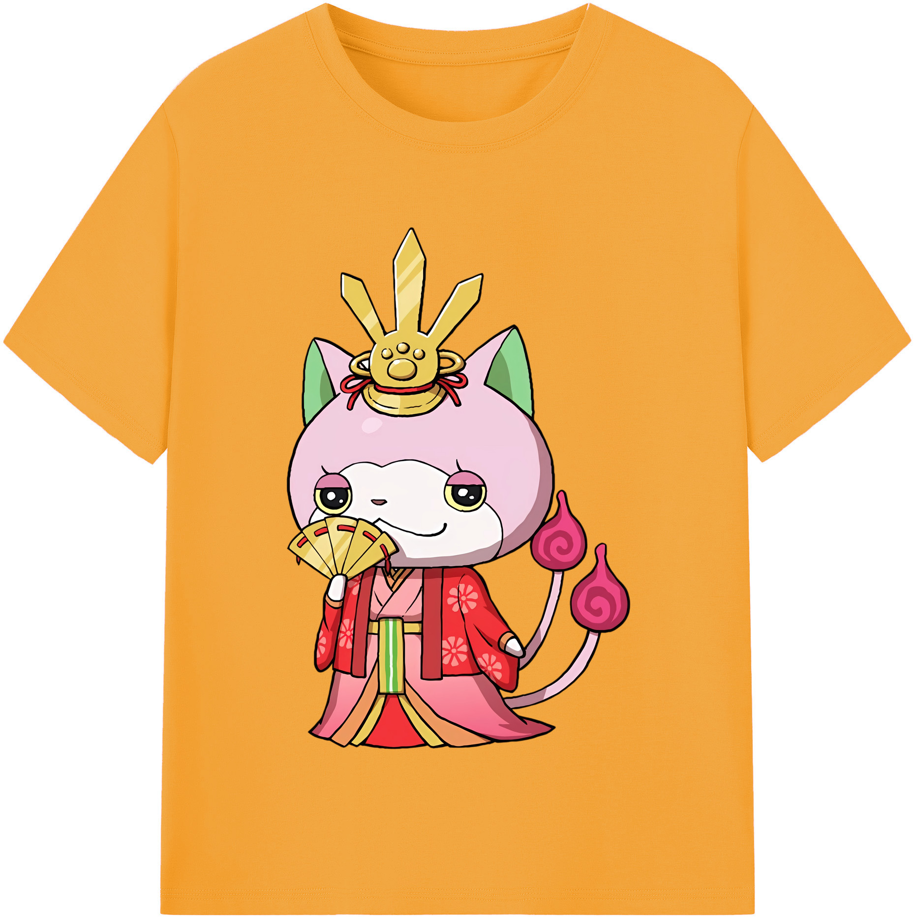 （画像用） 妖怪ウォッチ Yo-kai Watch レディースカジュアルプリントTシャツ（綿100％）