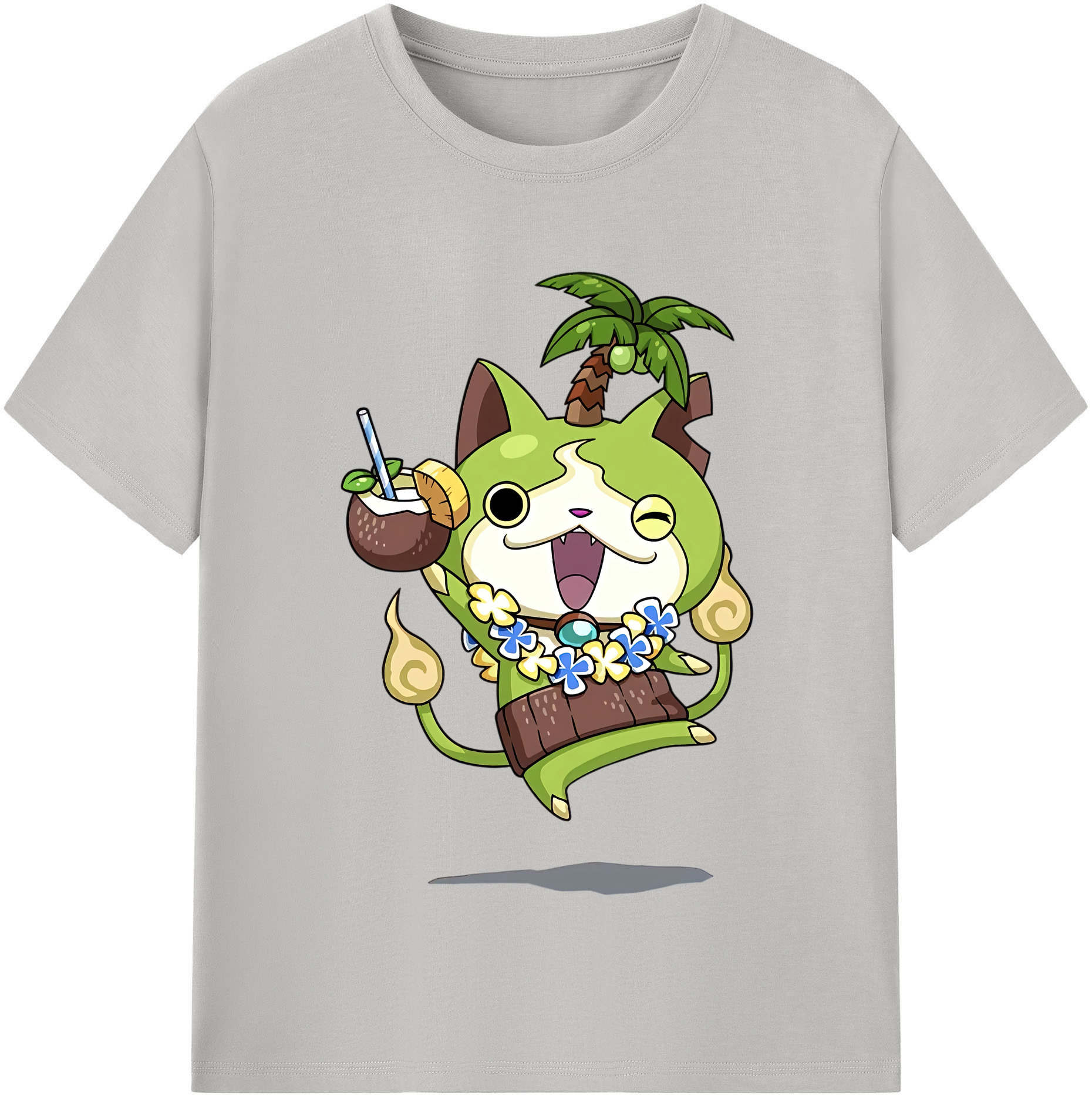 （画像用） 妖怪ウォッチ Yo-kai Watch レディースカジュアルプリントTシャツ（綿100％）