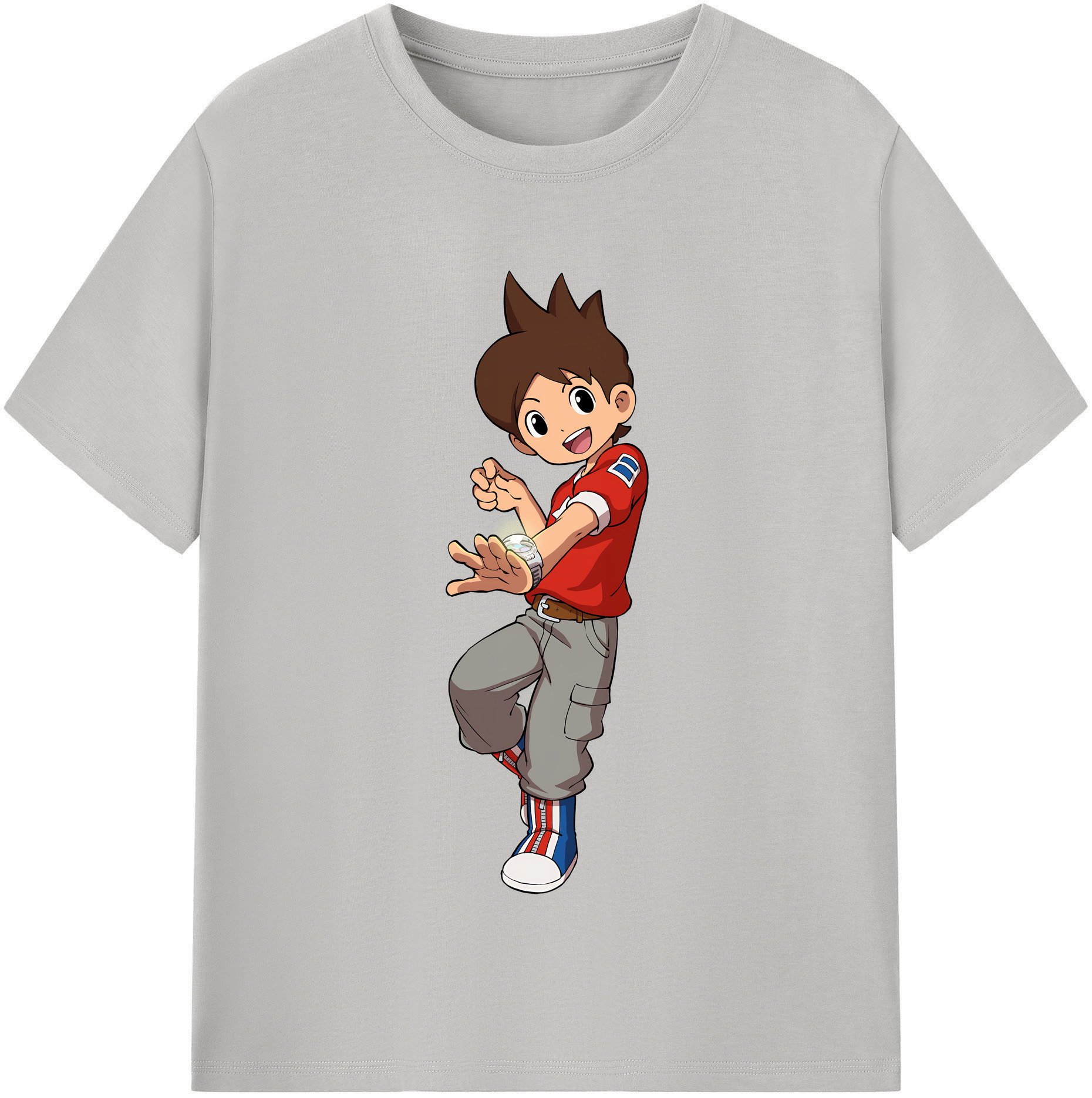 （画像用） 妖怪ウォッチ Yo-kai Watch レディースカジュアルプリントTシャツ（綿100％）
