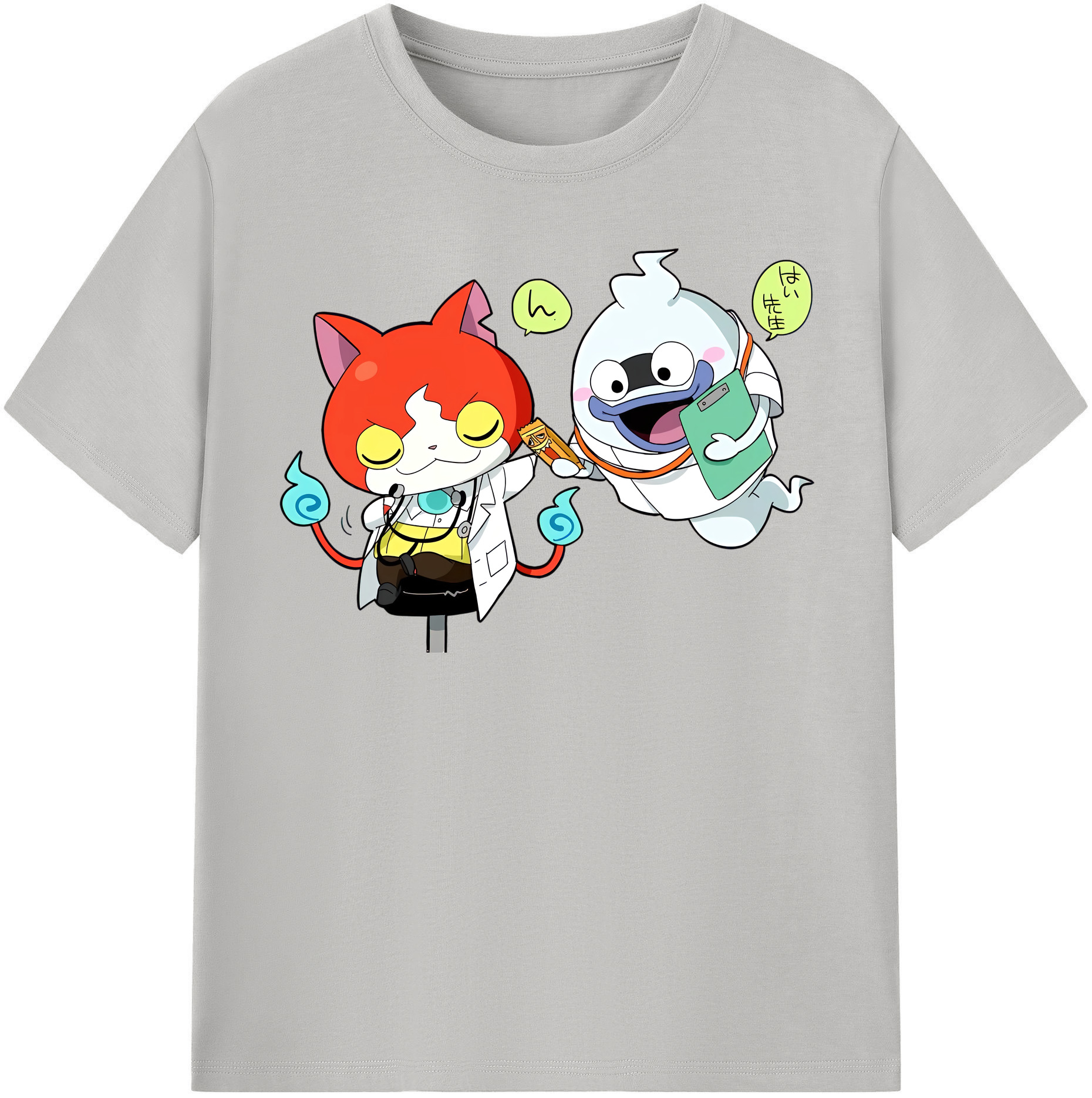 （画像用） 妖怪ウォッチ Yo-kai Watch レディースカジュアルプリントTシャツ（綿100％）