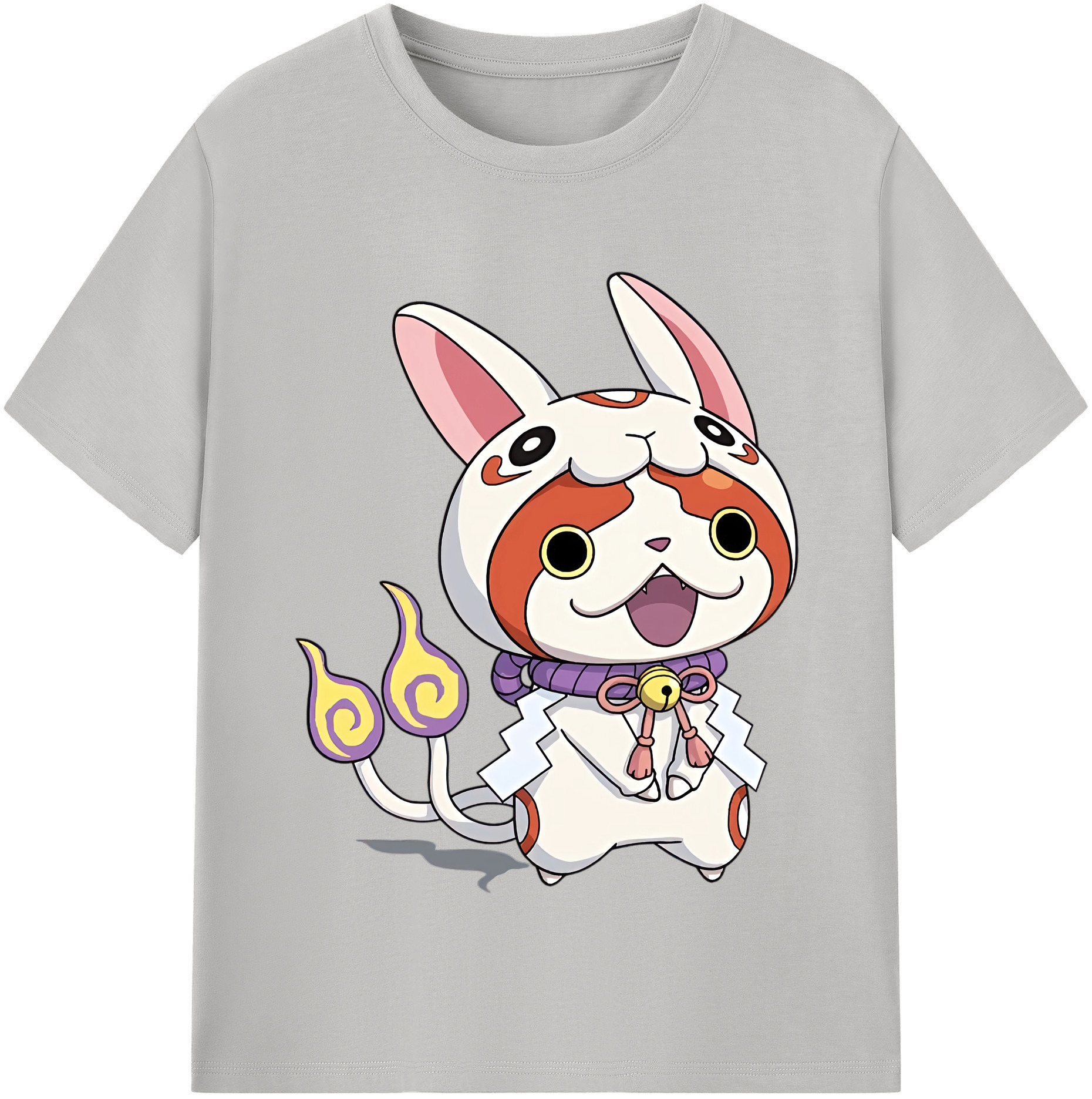 （画像用） 妖怪ウォッチ Yo-kai Watch レディースカジュアルプリントTシャツ（綿100％）