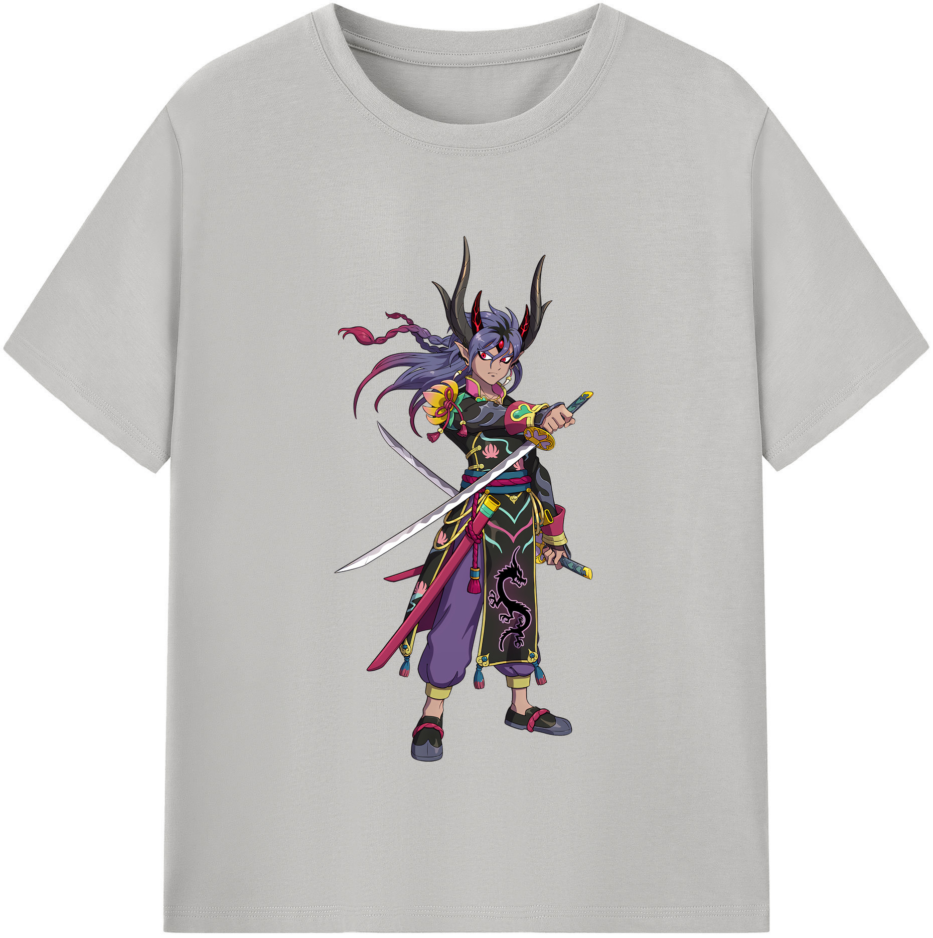 （画像用） 妖怪ウォッチ Yo-kai Watch レディースカジュアルプリントTシャツ（綿100％）