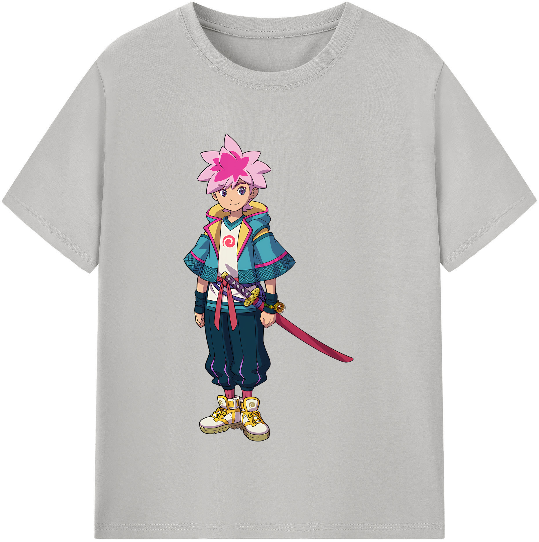 （画像用） 妖怪ウォッチ Yo-kai Watch レディースカジュアルプリントTシャツ（綿100％）