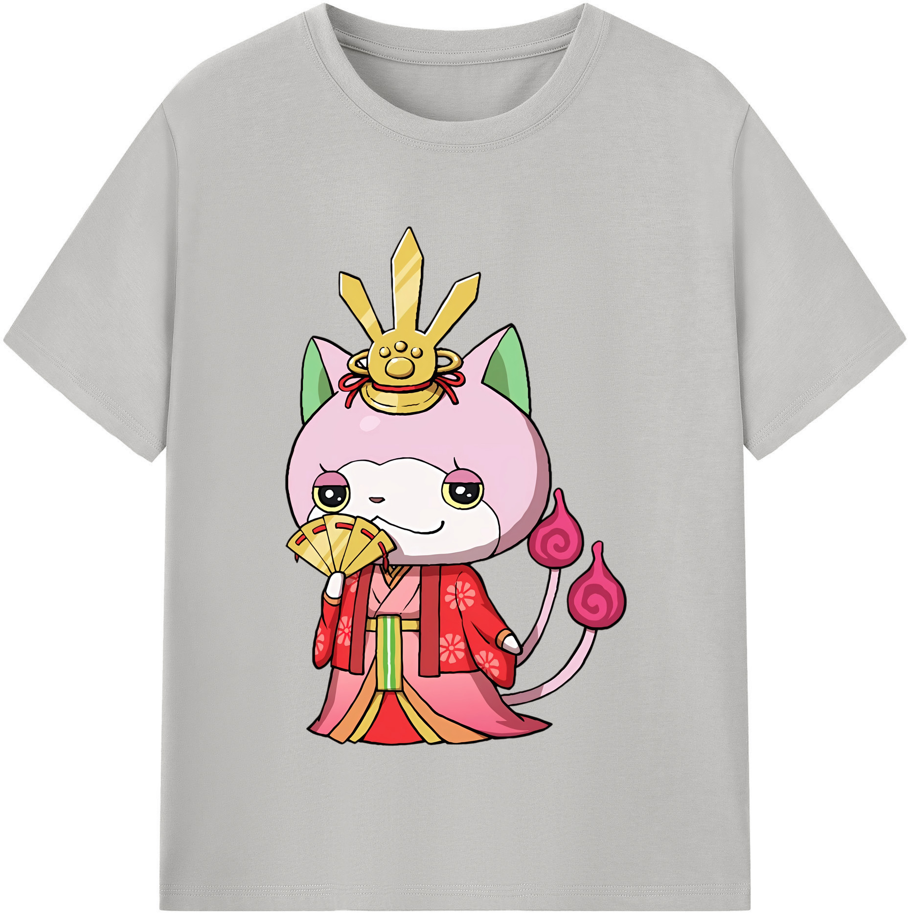 （画像用） 妖怪ウォッチ Yo-kai Watch レディースカジュアルプリントTシャツ（綿100％）