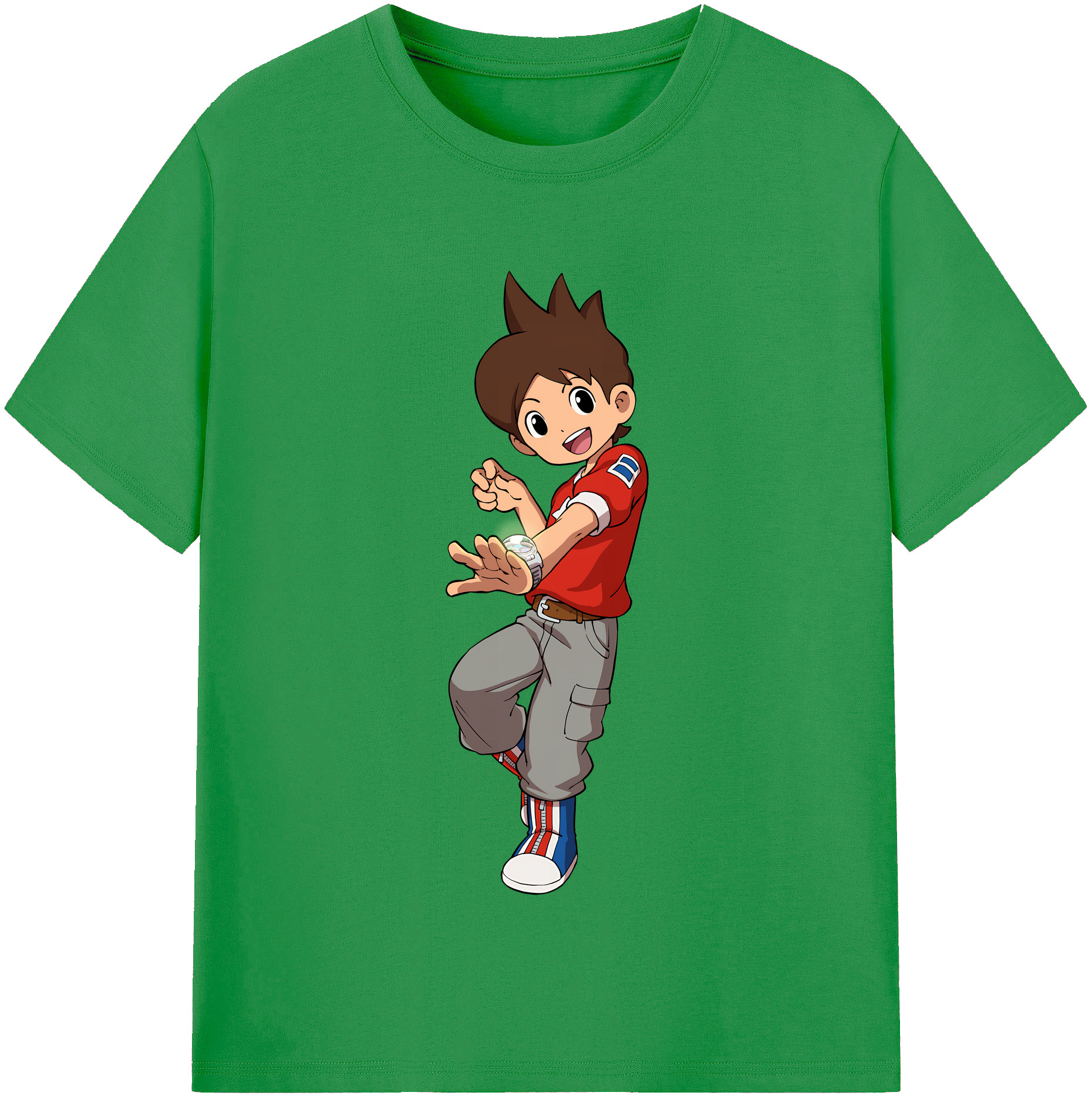 （画像用） 妖怪ウォッチ Yo-kai Watch レディースカジュアルプリントTシャツ（綿100％）