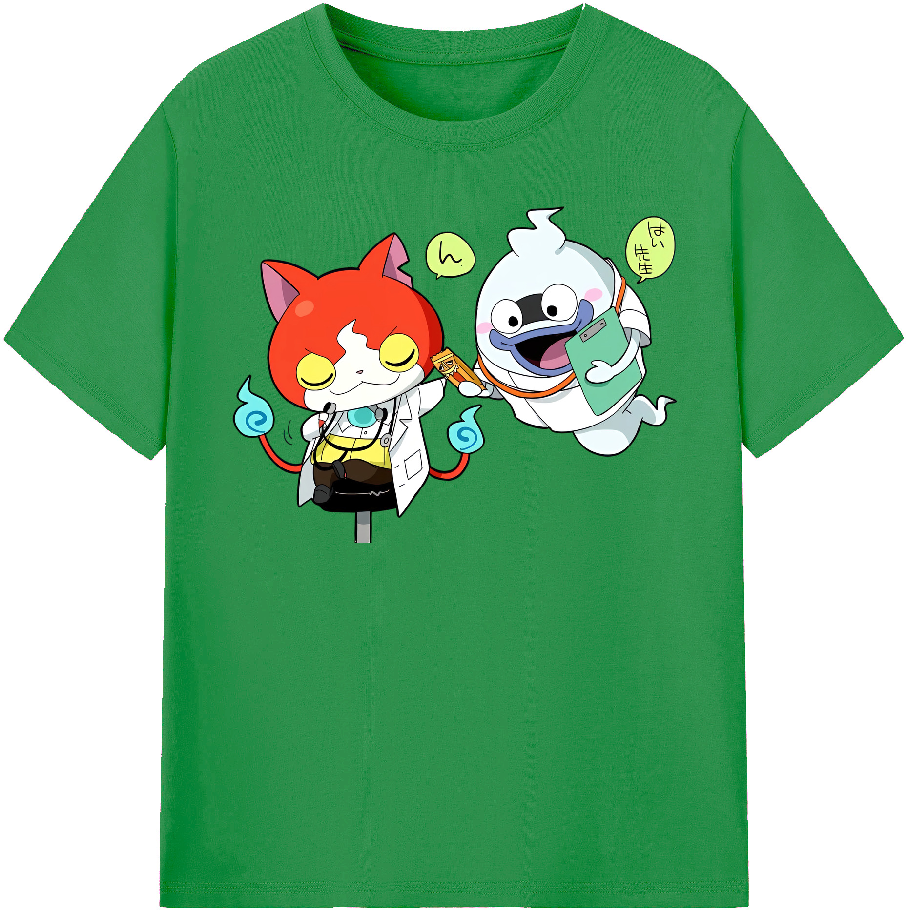 （画像用） 妖怪ウォッチ Yo-kai Watch レディースカジュアルプリントTシャツ（綿100％）