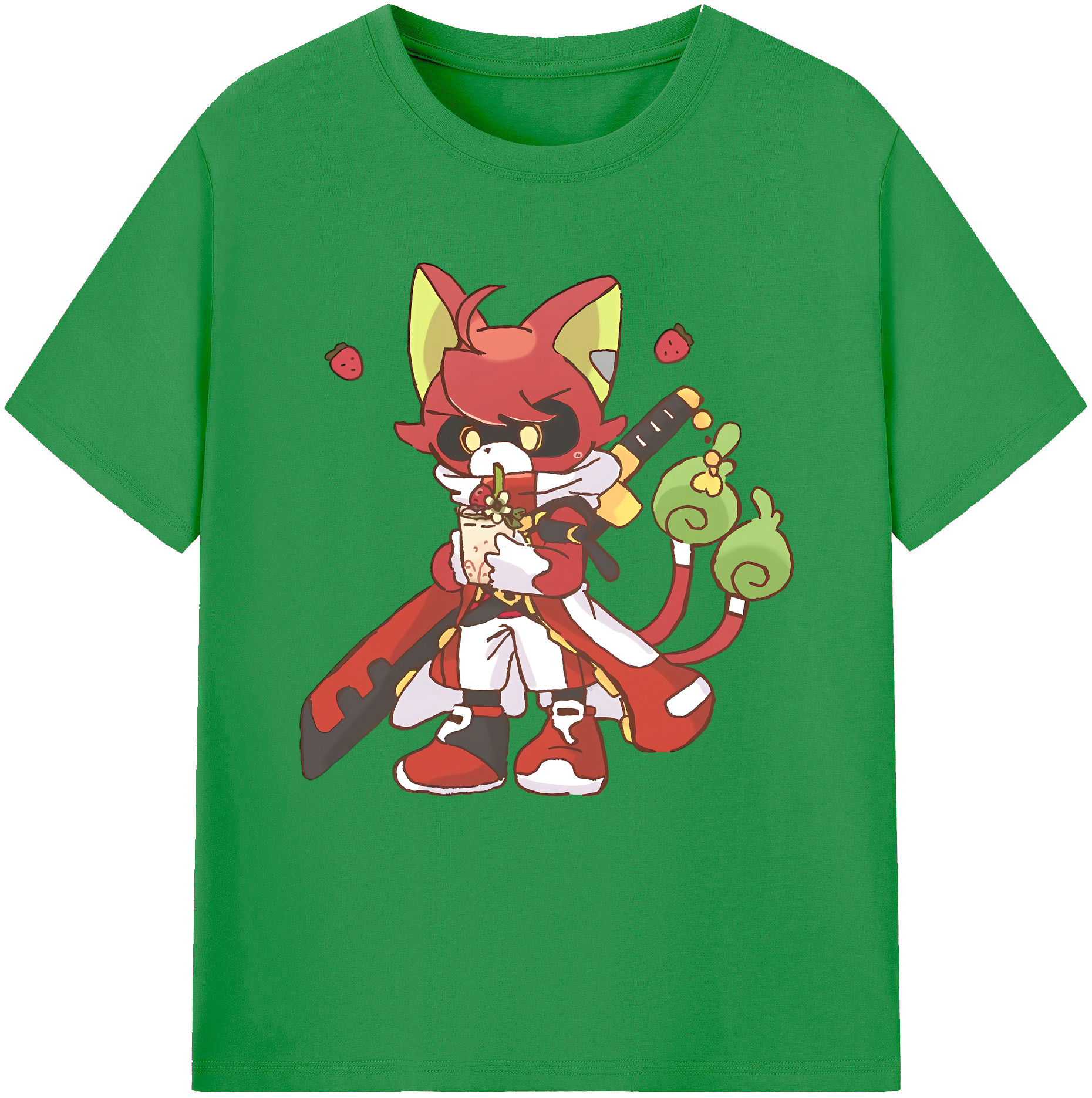（画像用） 妖怪ウォッチ Yo-kai Watch レディースカジュアルプリントTシャツ（綿100％）