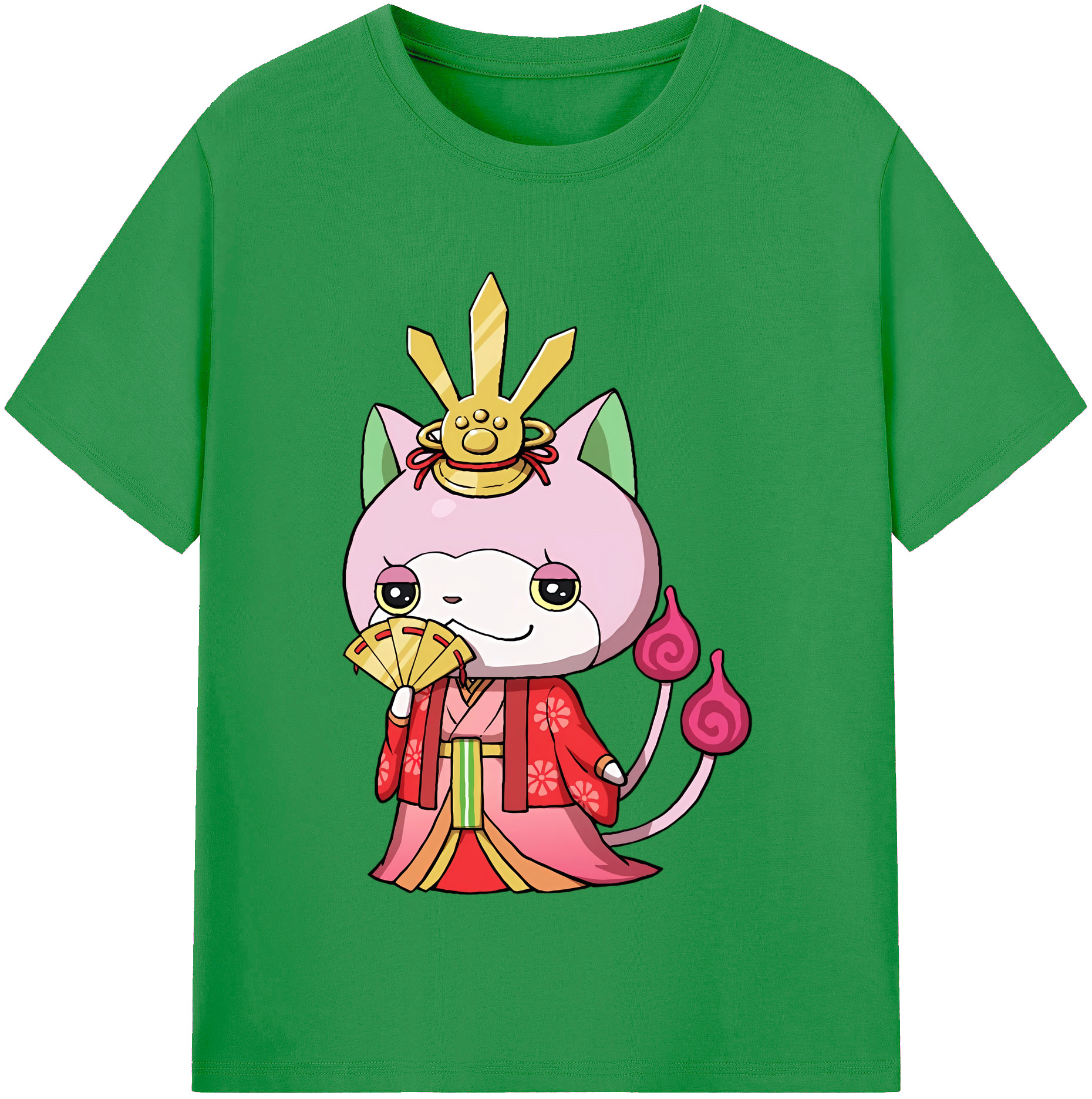 （画像用） 妖怪ウォッチ Yo-kai Watch レディースカジュアルプリントTシャツ（綿100％）