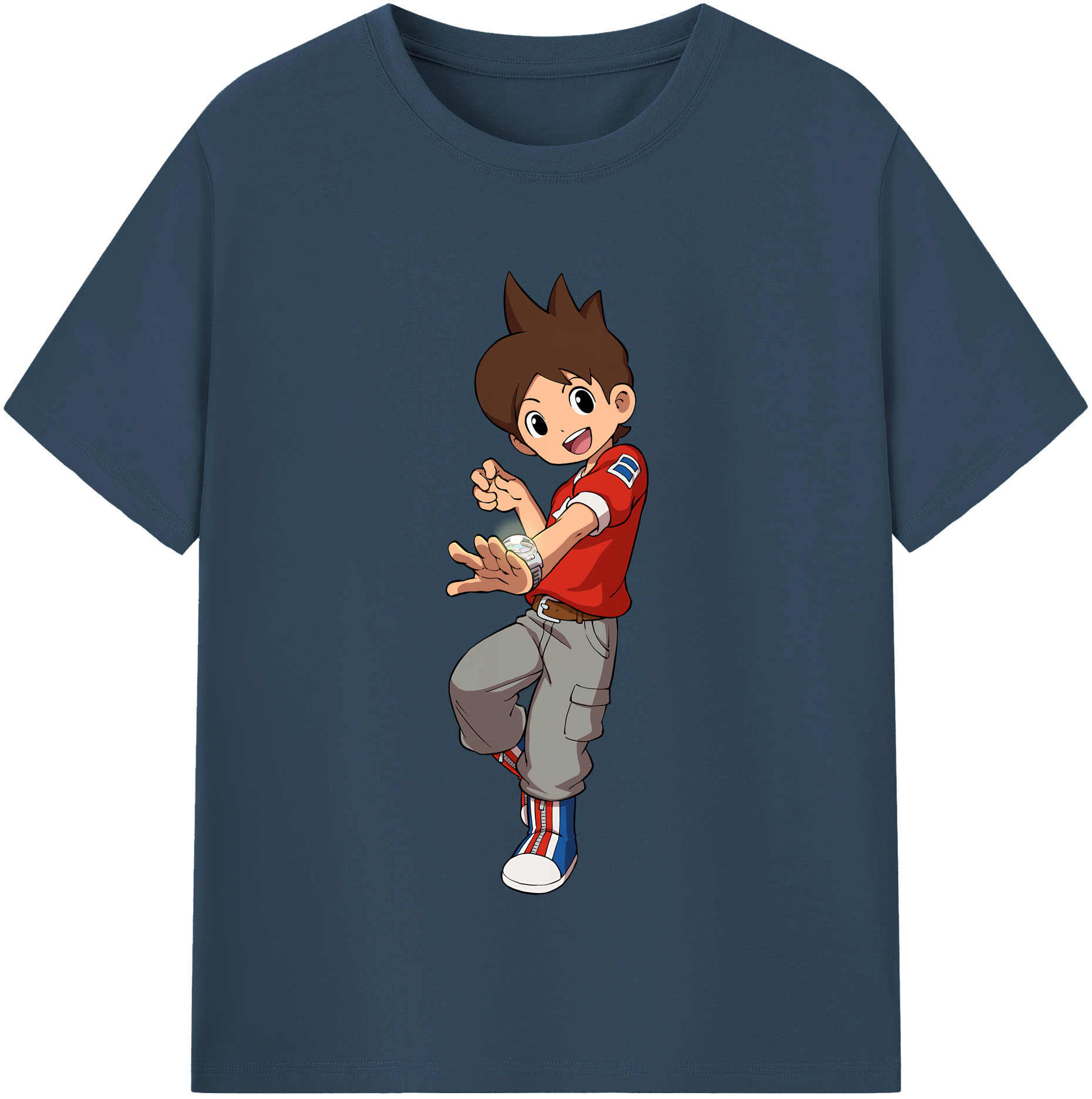 （画像用） 妖怪ウォッチ Yo-kai Watch レディースカジュアルプリントTシャツ（綿100％）