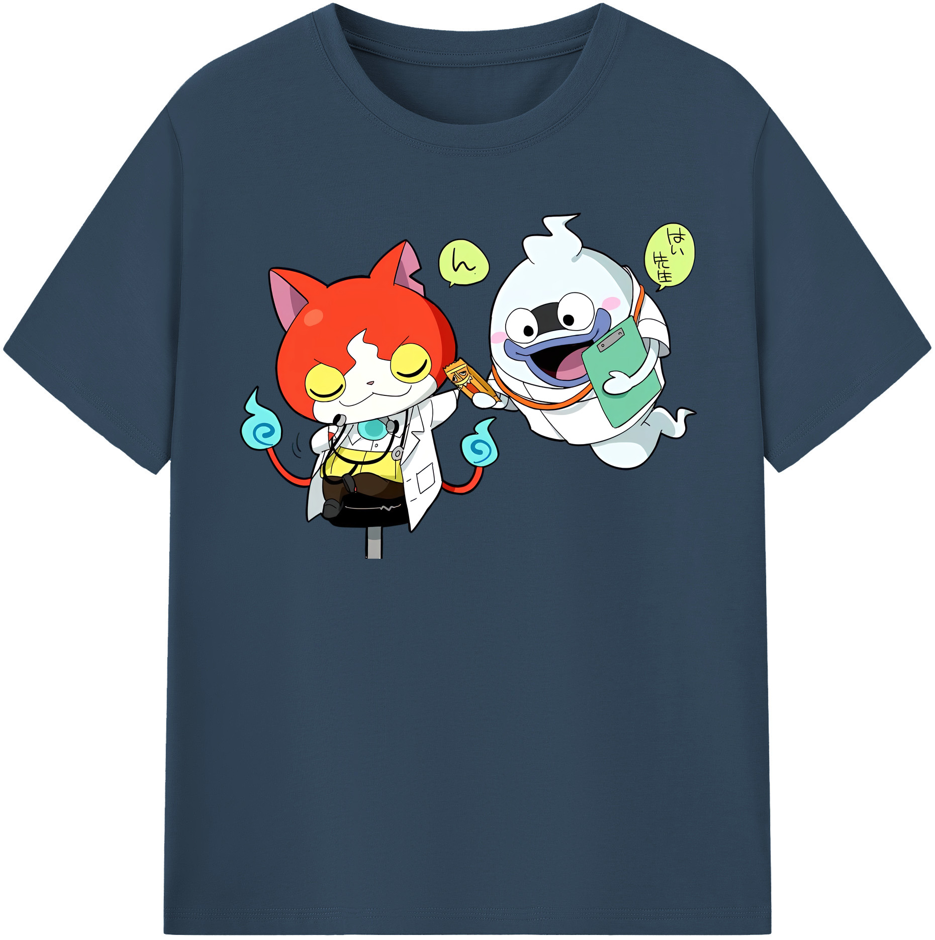 （画像用） 妖怪ウォッチ Yo-kai Watch レディースカジュアルプリントTシャツ（綿100％）