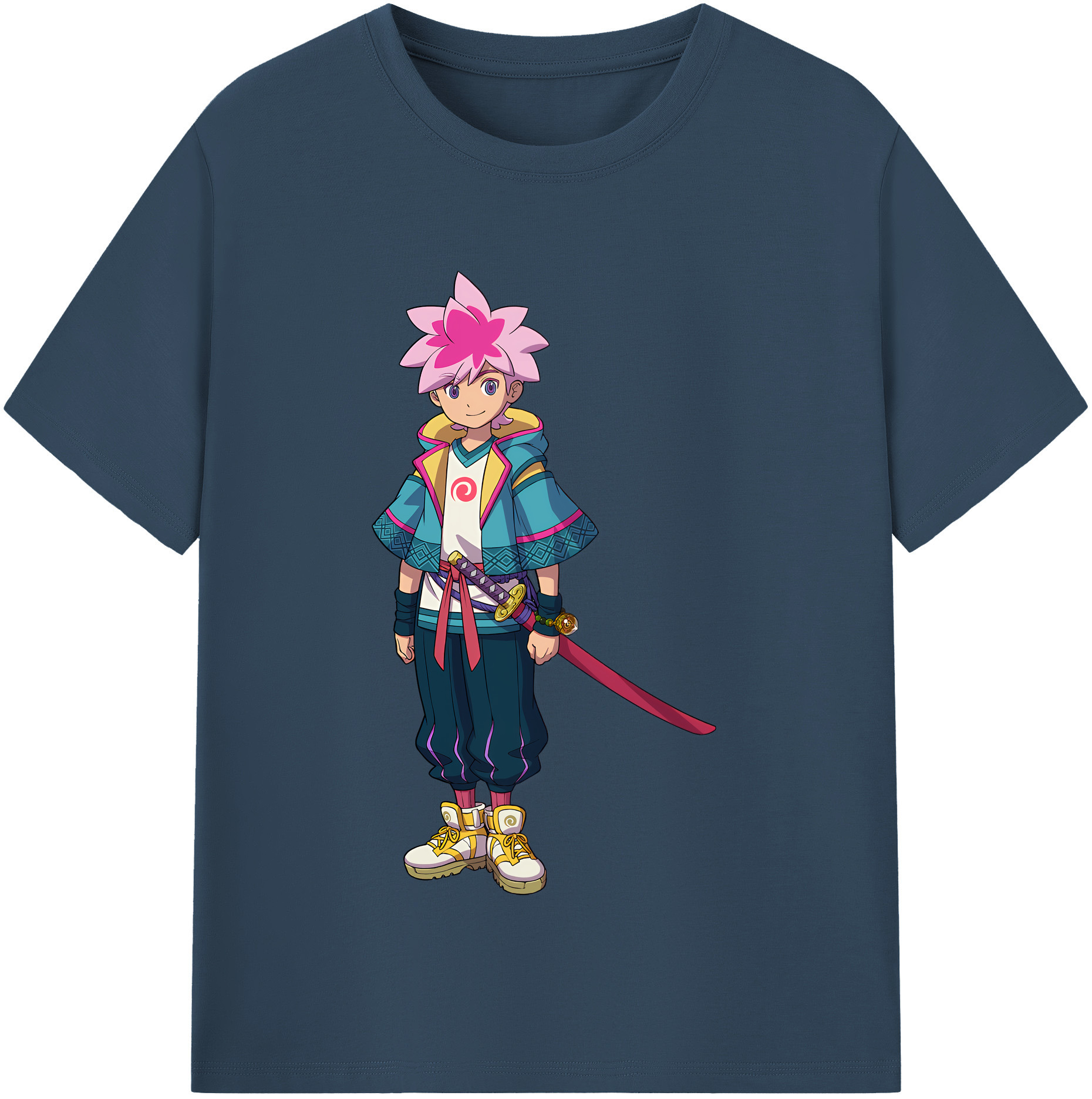 （画像用） 妖怪ウォッチ Yo-kai Watch レディースカジュアルプリントTシャツ（綿100％）