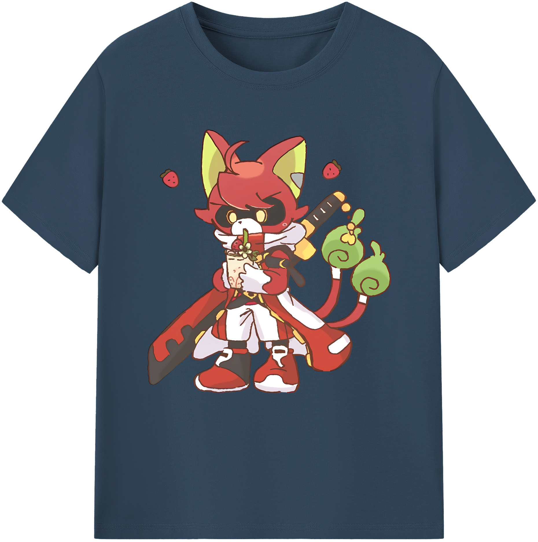 （画像用） 妖怪ウォッチ Yo-kai Watch レディースカジュアルプリントTシャツ（綿100％）