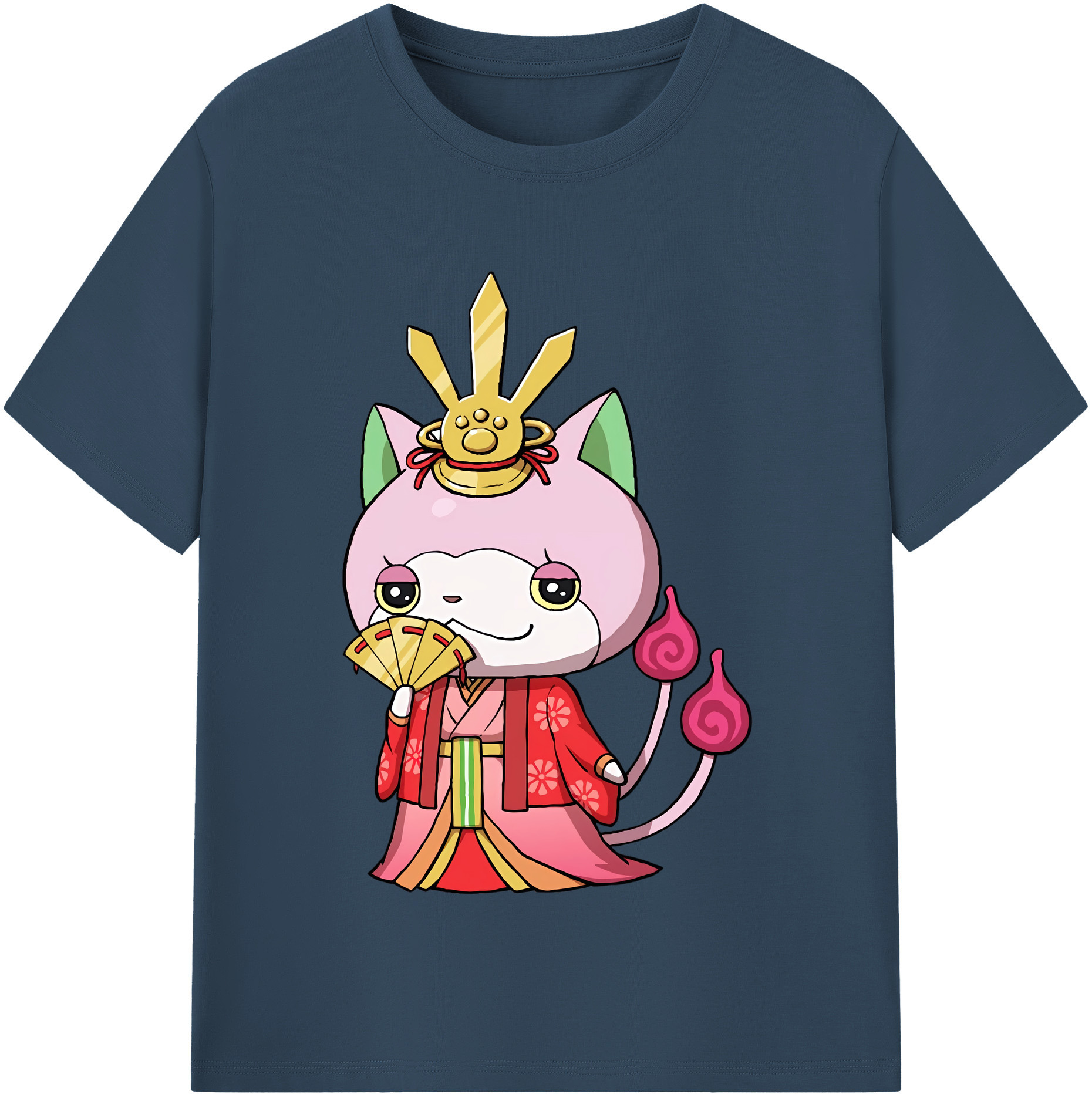 （画像用） 妖怪ウォッチ Yo-kai Watch レディースカジュアルプリントTシャツ（綿100％）