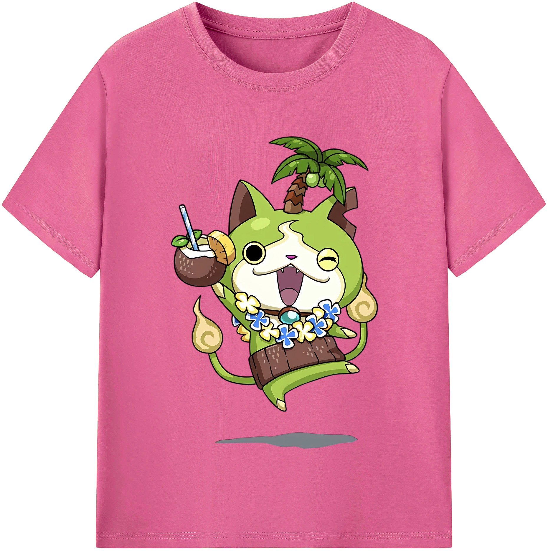 （画像用） 妖怪ウォッチ Yo-kai Watch レディースカジュアルプリントTシャツ（綿100％）