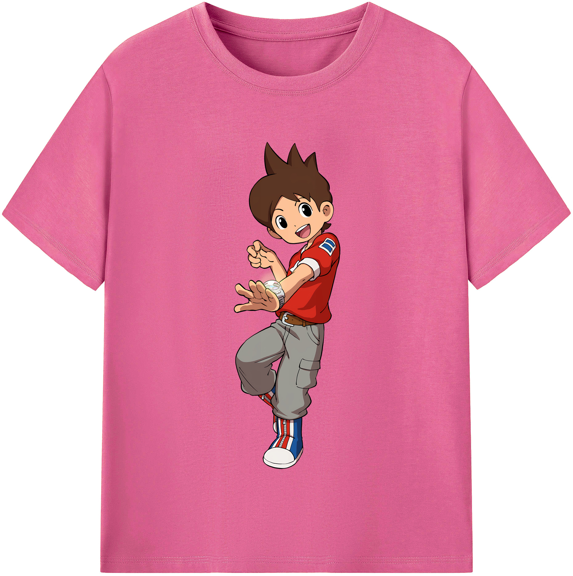 （画像用） 妖怪ウォッチ Yo-kai Watch レディースカジュアルプリントTシャツ（綿100％）