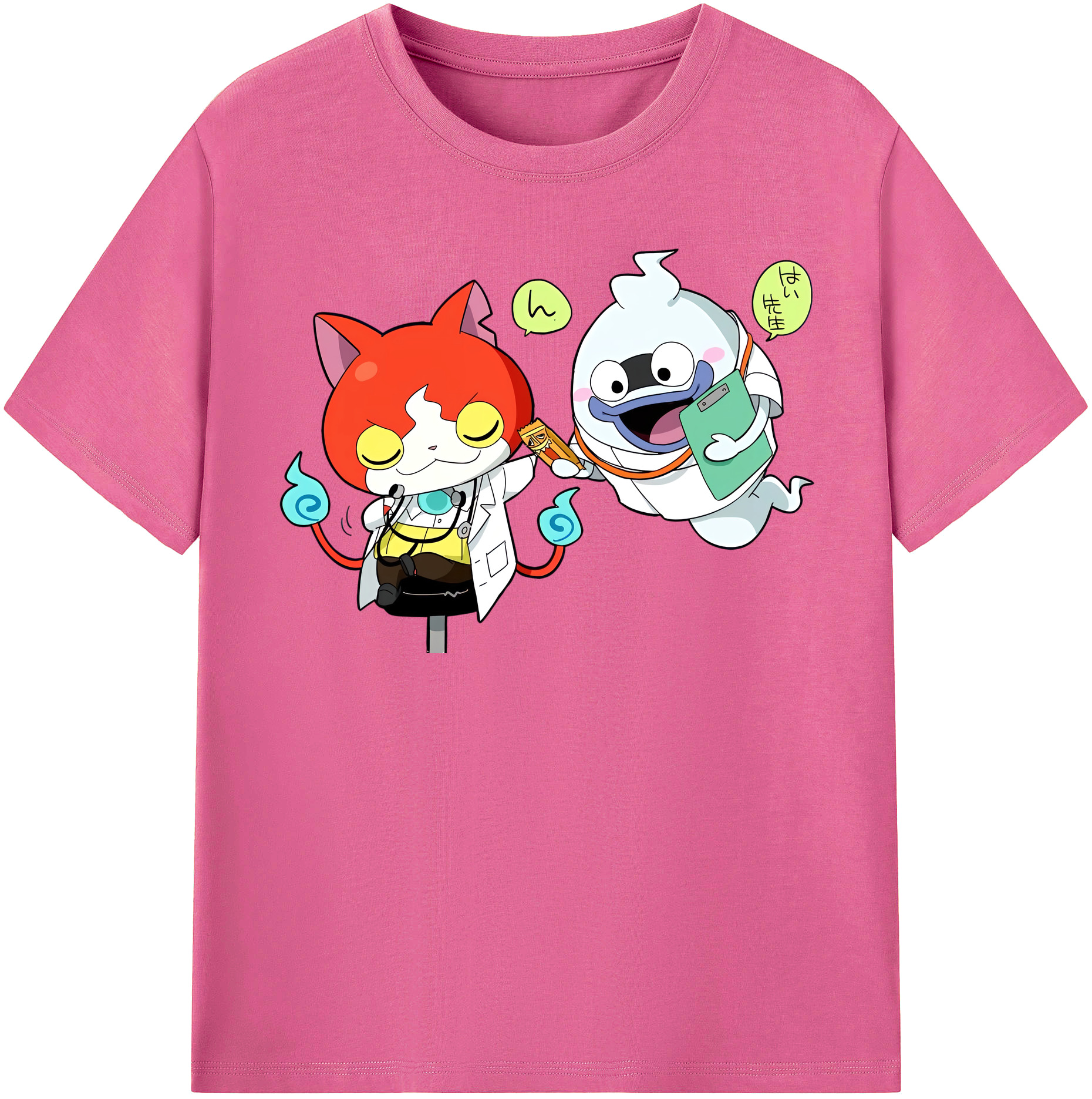 （画像用） 妖怪ウォッチ Yo-kai Watch レディースカジュアルプリントTシャツ（綿100％）