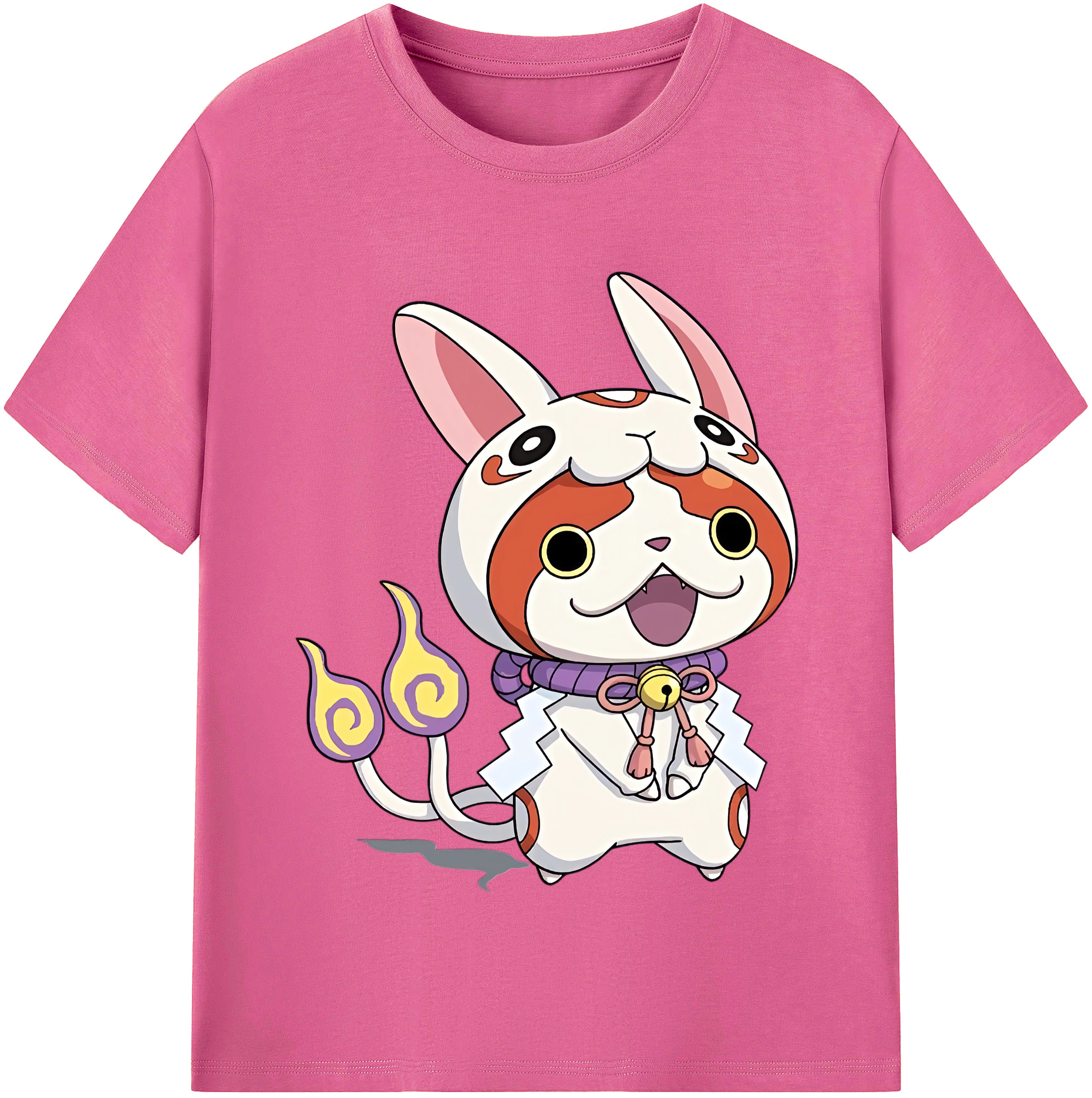 （画像用） 妖怪ウォッチ Yo-kai Watch レディースカジュアルプリントTシャツ（綿100％）