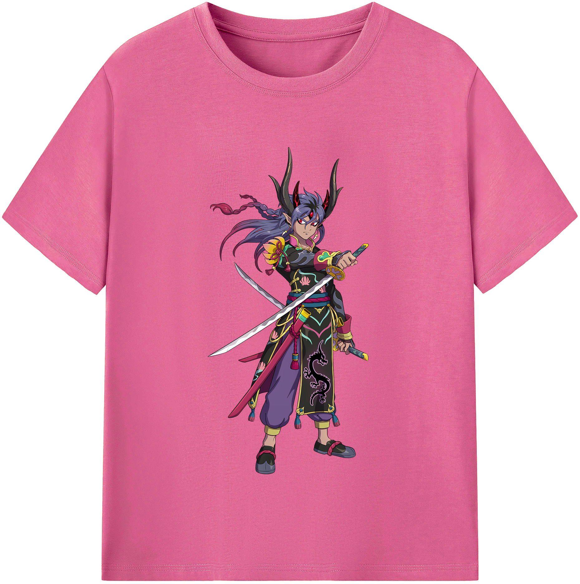 （画像用） 妖怪ウォッチ Yo-kai Watch レディースカジュアルプリントTシャツ（綿100％）