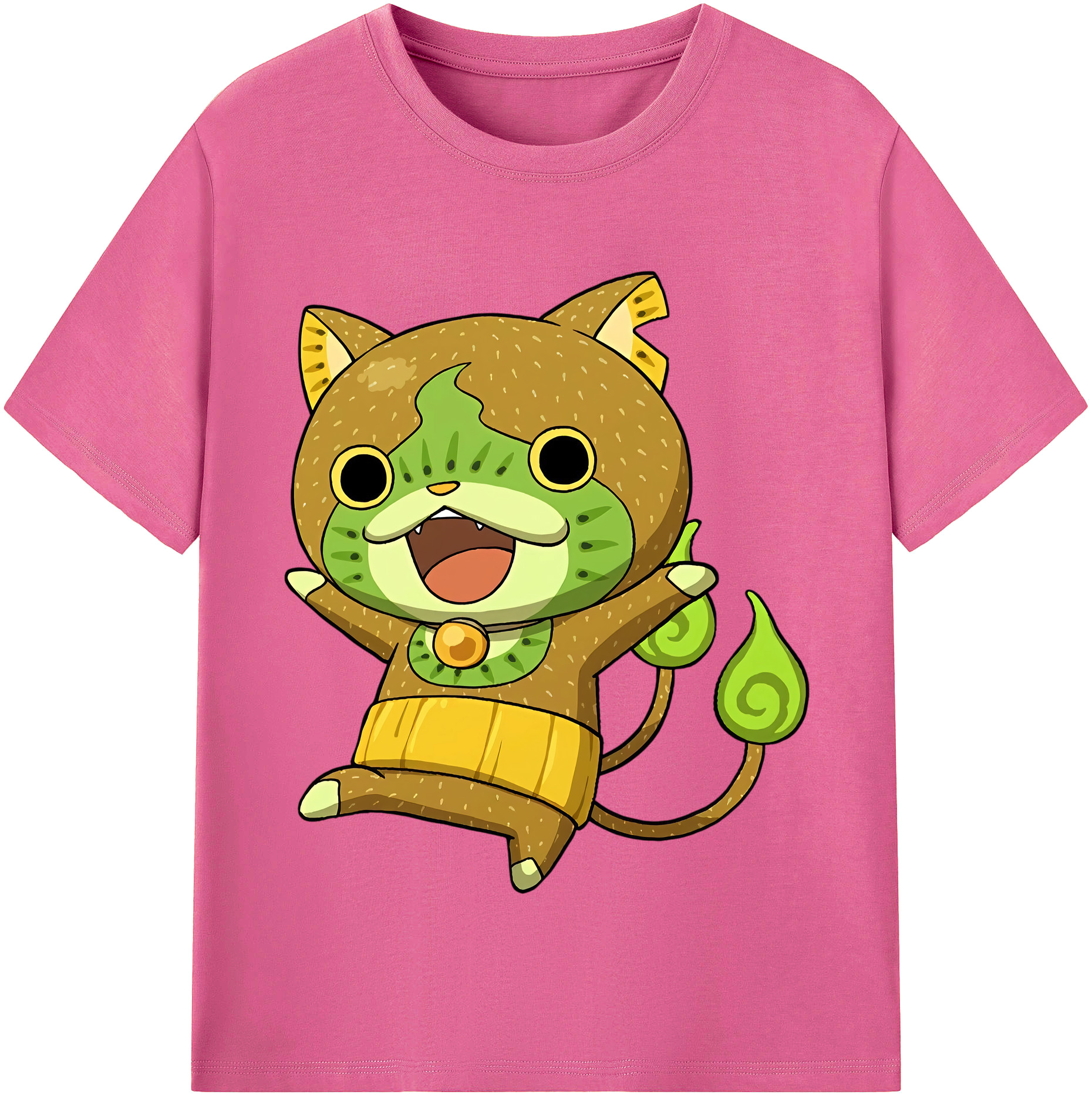 （画像用） 妖怪ウォッチ Yo-kai Watch レディースカジュアルプリントTシャツ（綿100％）