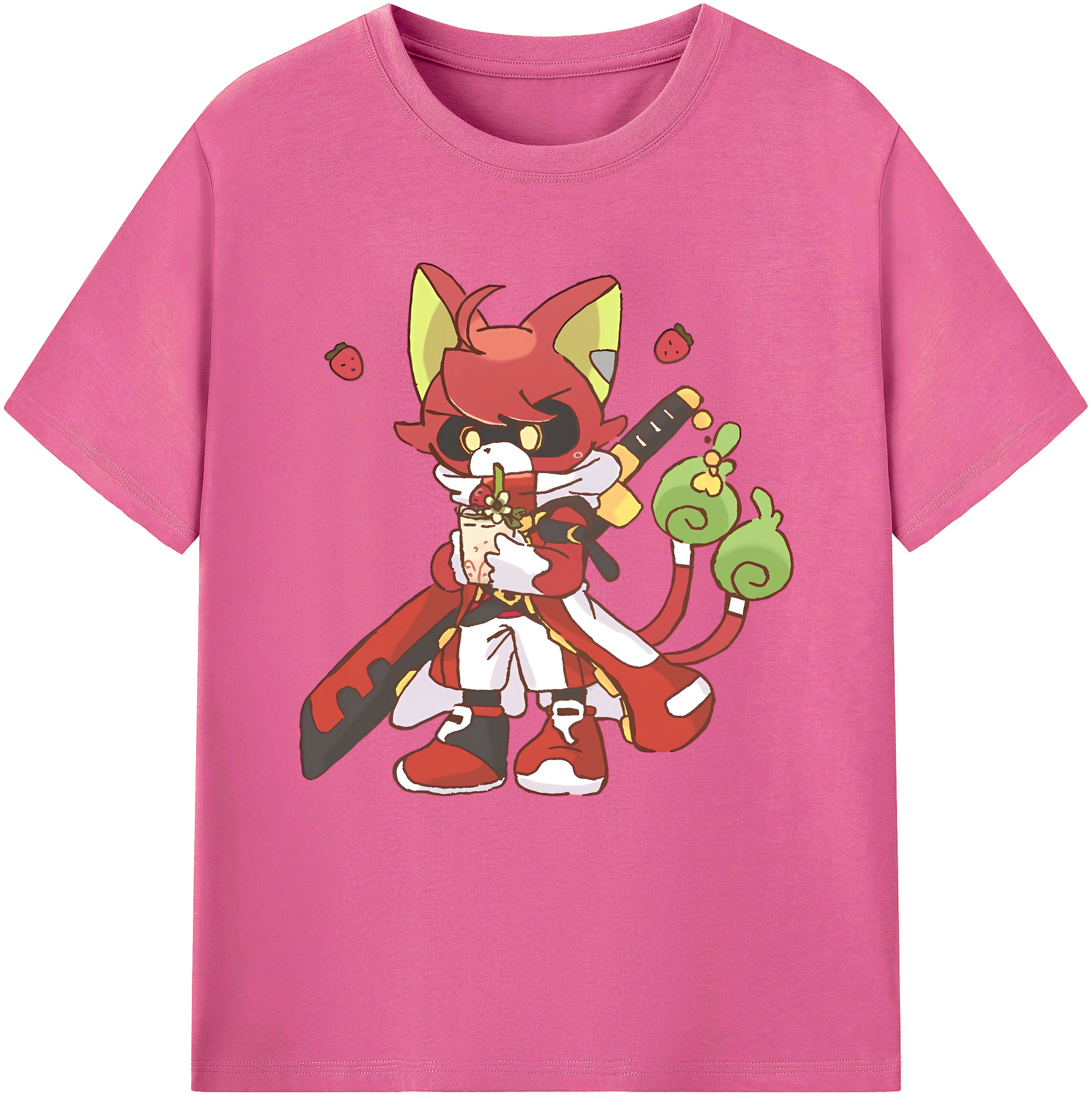 （画像用） 妖怪ウォッチ Yo-kai Watch レディースカジュアルプリントTシャツ（綿100％）