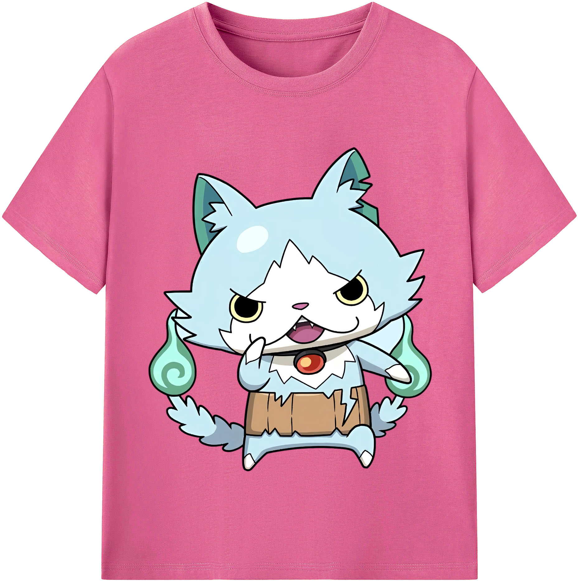 （画像用） 妖怪ウォッチ Yo-kai Watch レディースカジュアルプリントTシャツ（綿100％）