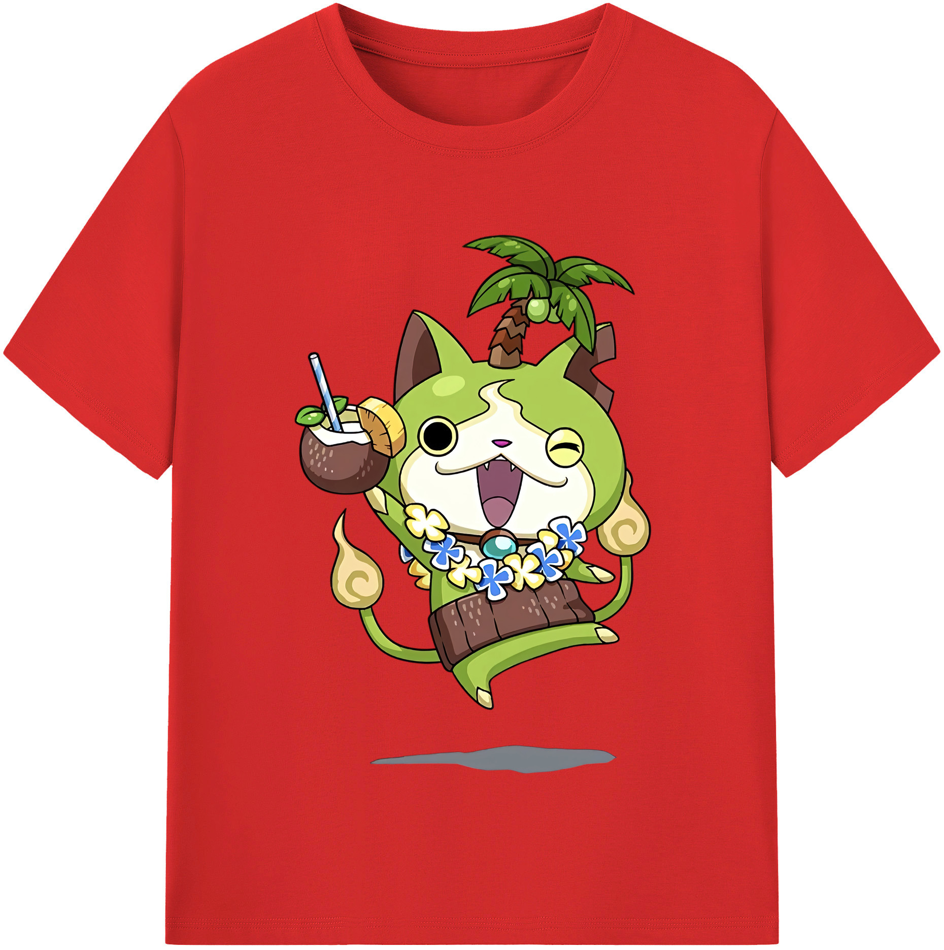 （画像用） 妖怪ウォッチ Yo-kai Watch レディースカジュアルプリントTシャツ（綿100％）