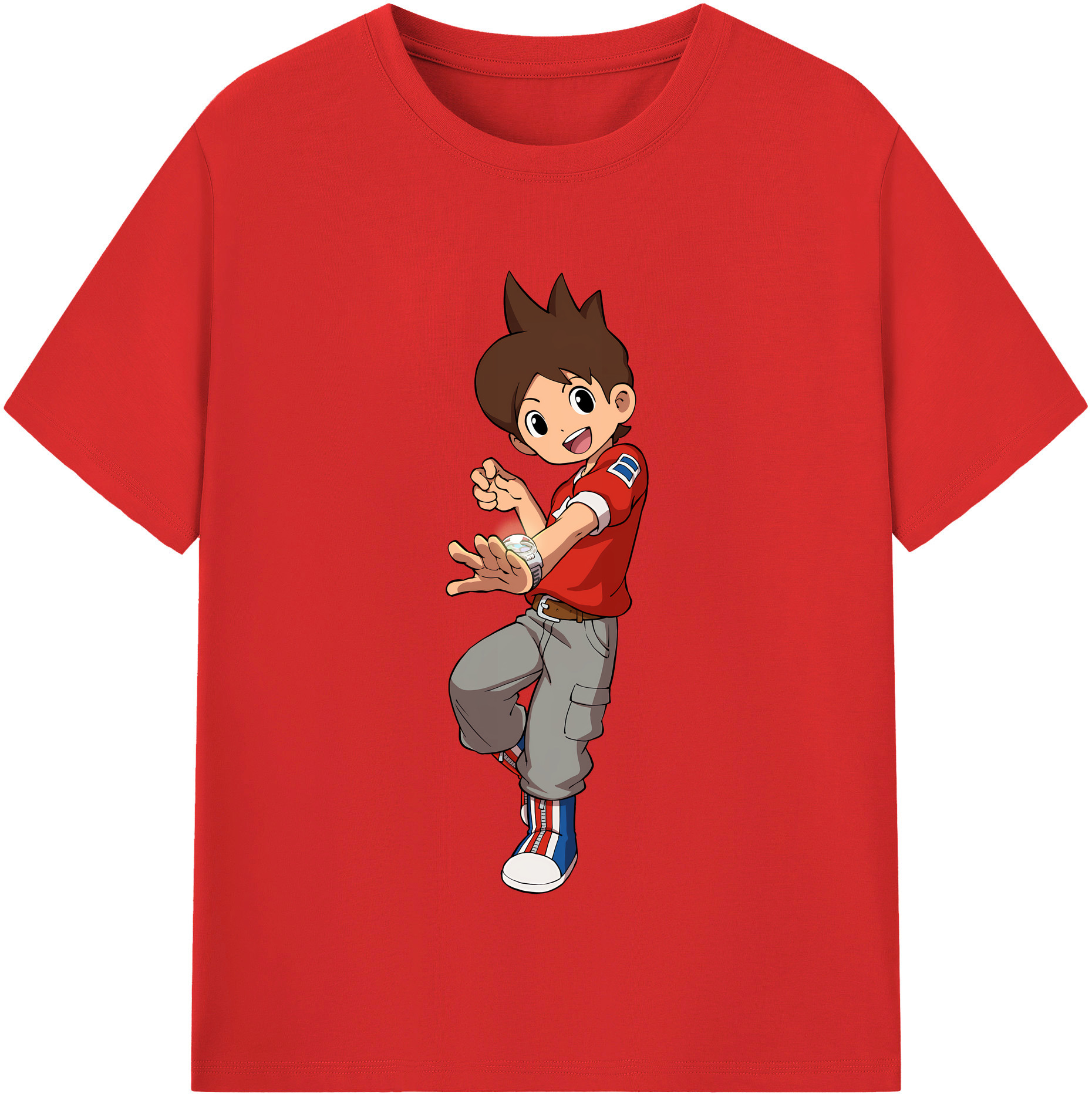 （画像用） 妖怪ウォッチ Yo-kai Watch レディースカジュアルプリントTシャツ（綿100％）