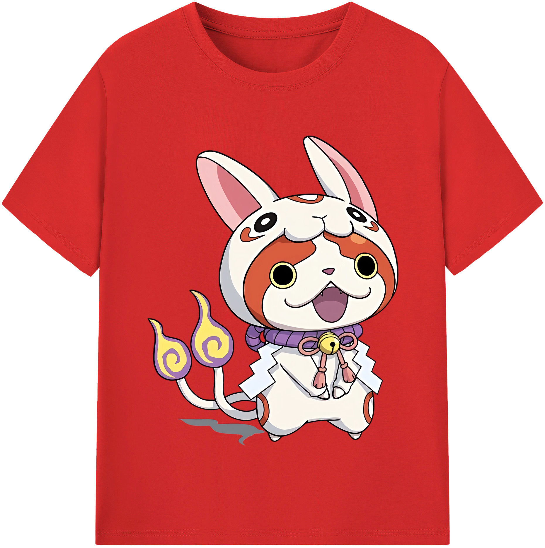 （画像用） 妖怪ウォッチ Yo-kai Watch レディースカジュアルプリントTシャツ（綿100％）