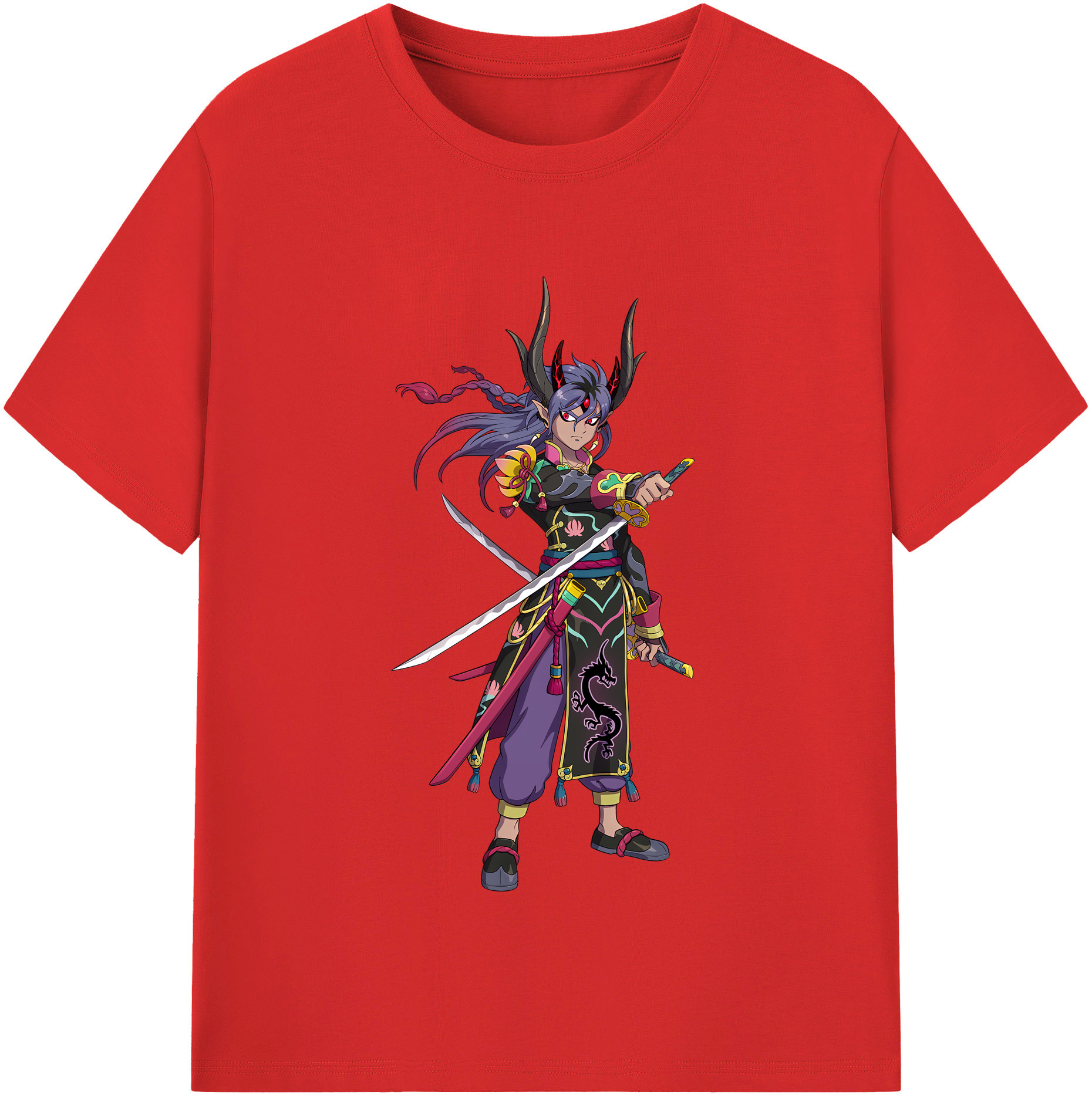 （画像用） 妖怪ウォッチ Yo-kai Watch レディースカジュアルプリントTシャツ（綿100％）