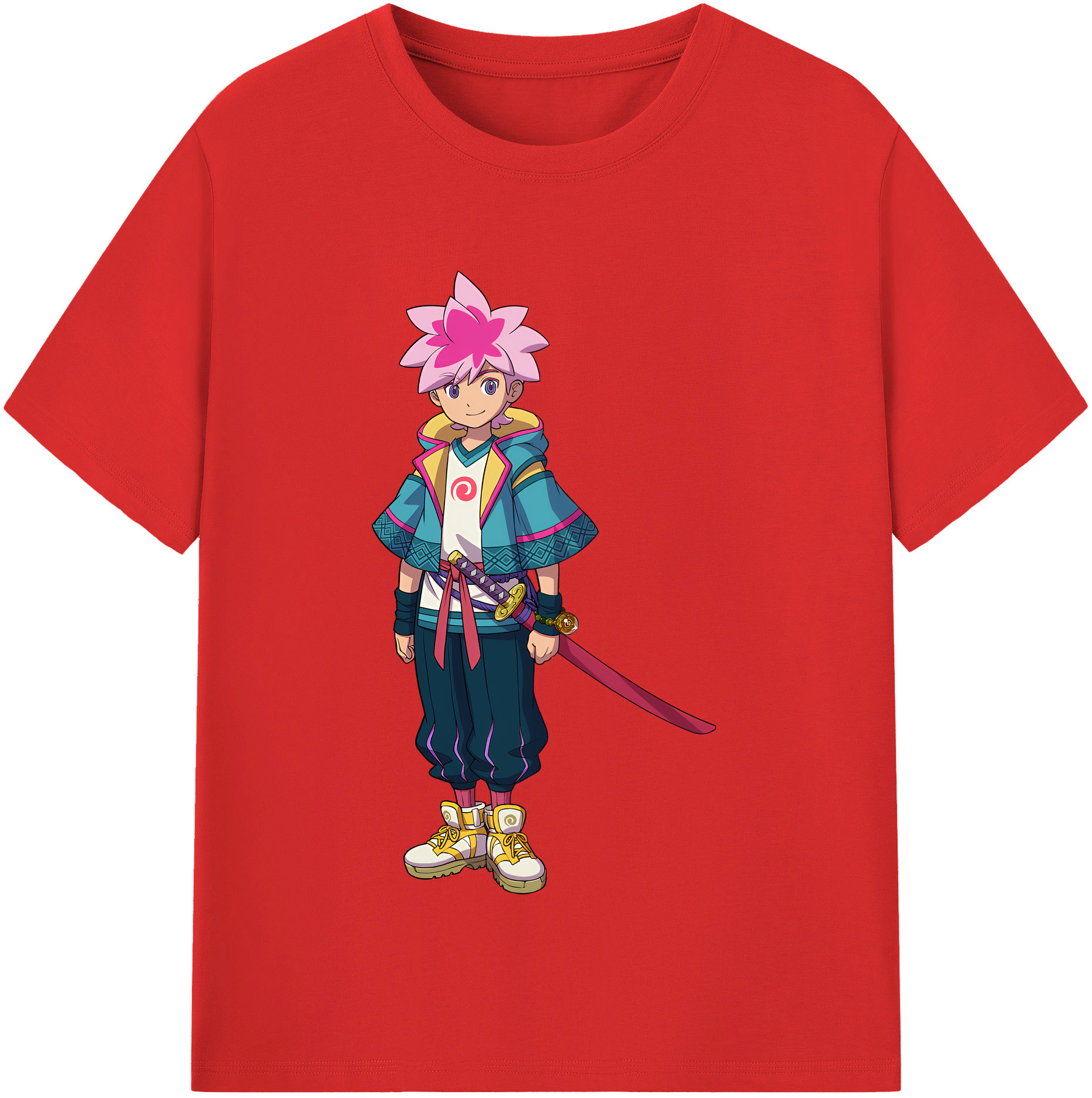 （画像用） 妖怪ウォッチ Yo-kai Watch レディースカジュアルプリントTシャツ（綿100％）